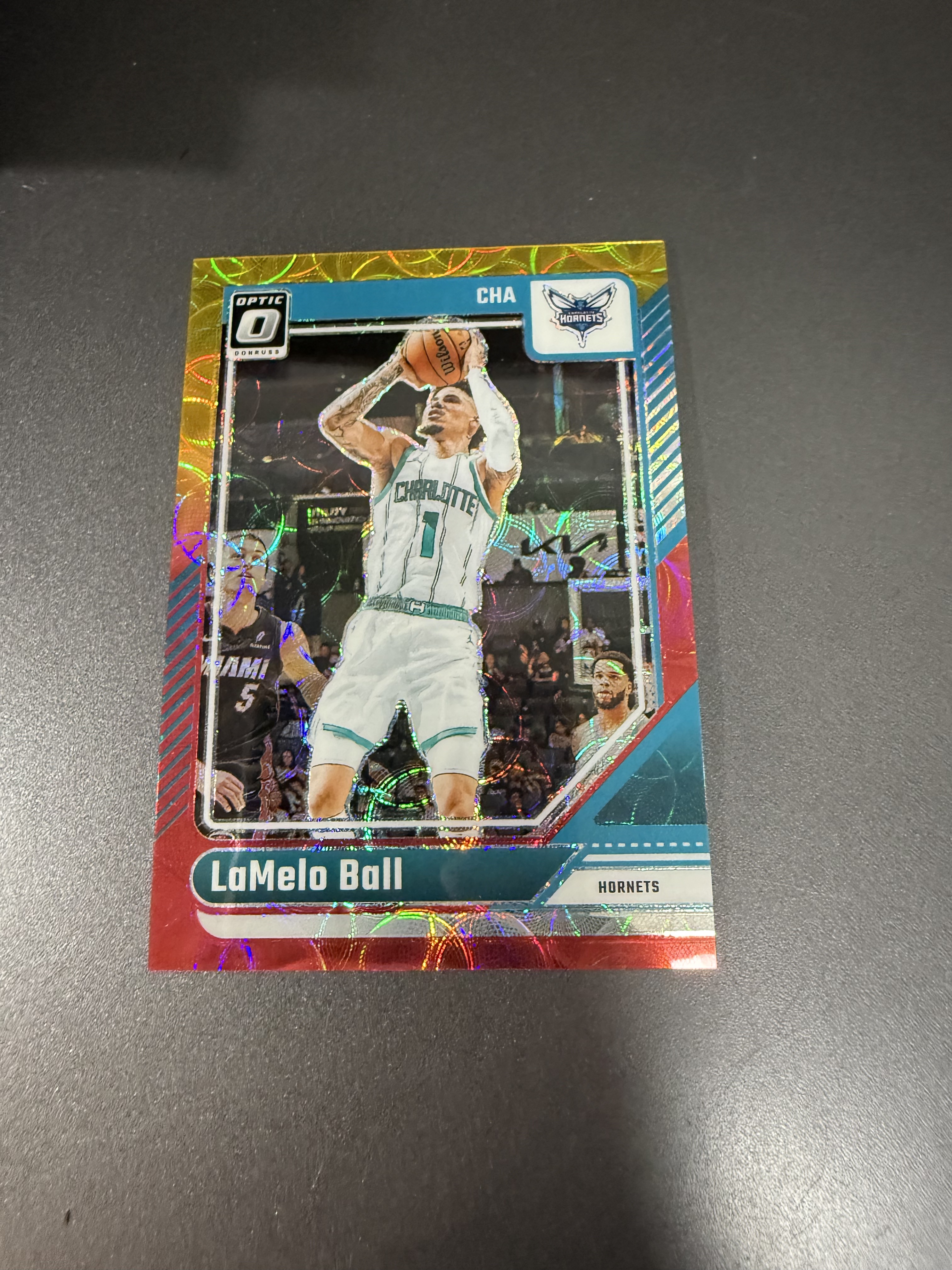 2024-25 Panini Optic LaMelo Ball 拉梅洛 鲍尔/三球 红金圈圈折 99编 w