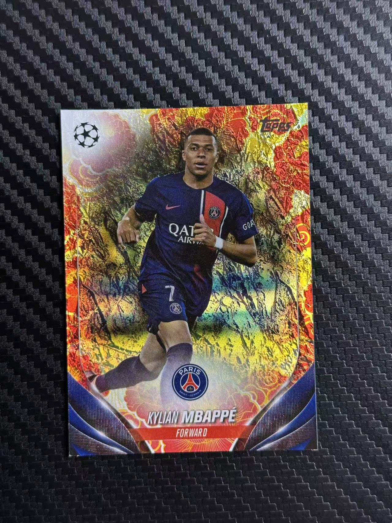 2024 Topps ucc Kylian Mbappe 欧冠 龙年 碧玉 姆巴佩 巴黎圣日耳曼 新年折 024/150编 卡品如图 拍前看描述