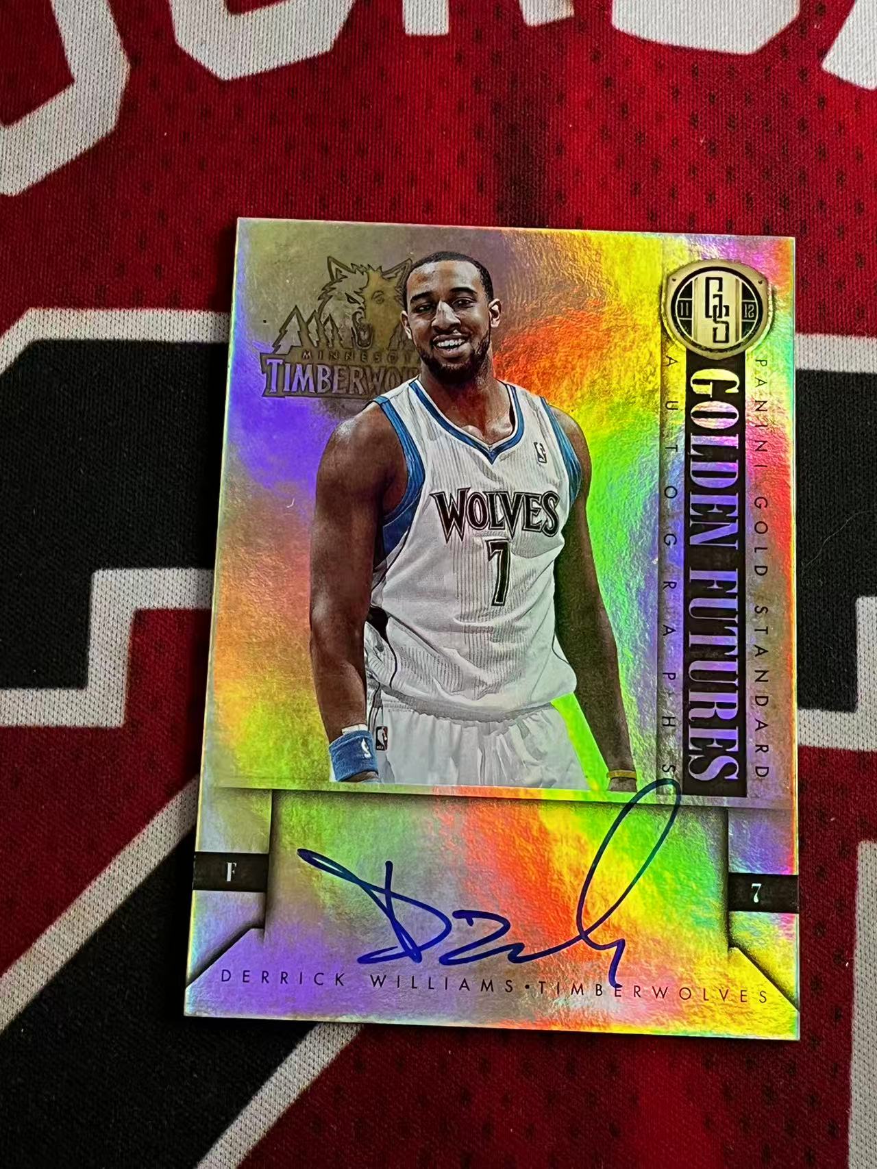 【接寄拍】2011-12 PANINI GOLD STANDARD 金砖系列 森林狼 德里克威廉姆斯 签字卡 卡签 银折 折射 专收凑套必备【烂臭嘴拍卖】