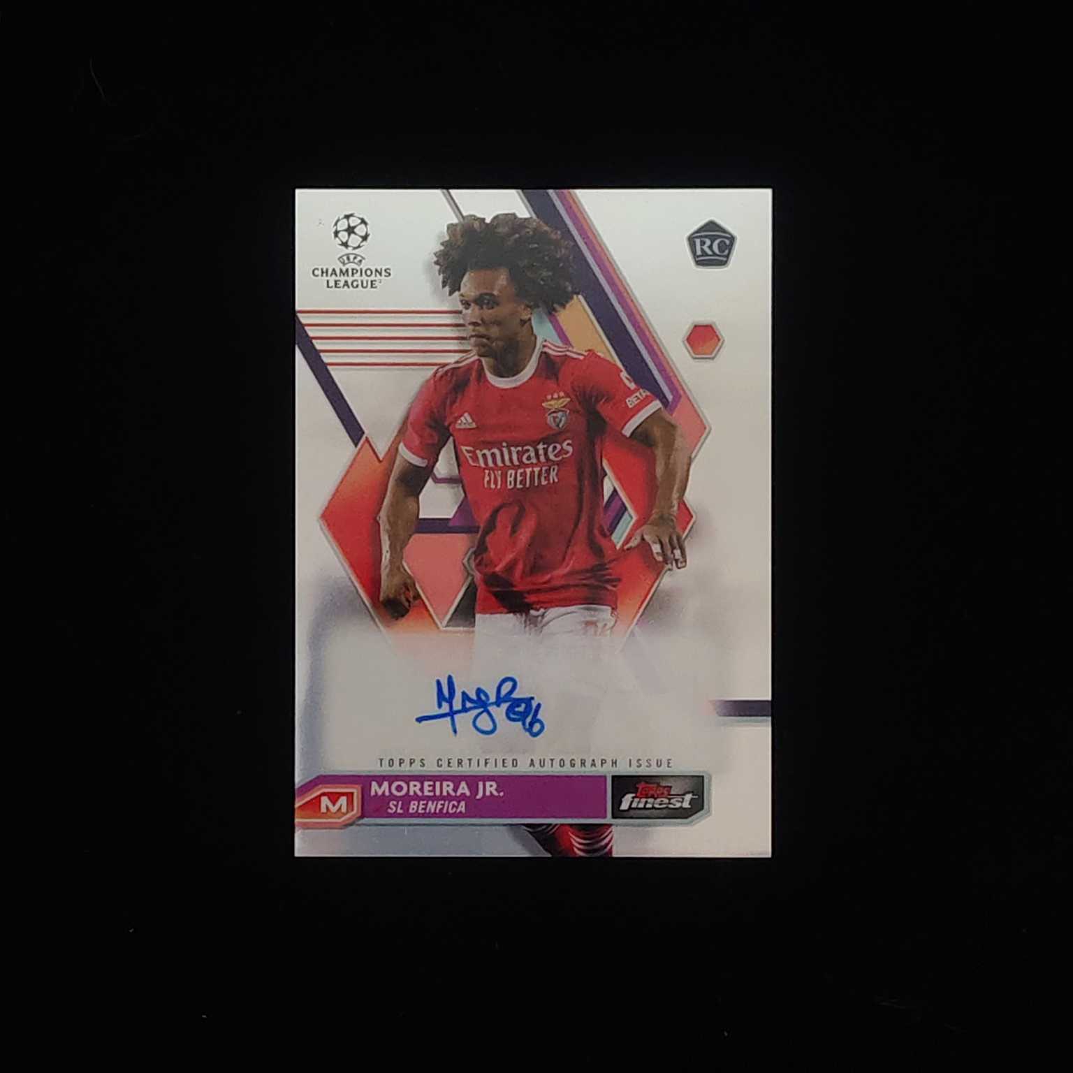 2023 Topps Finest Moreira Jr. RC 本菲卡 新秀 RC 莫雷拉 银折 签字 卡品如图 收藏必备 【才来-柱】