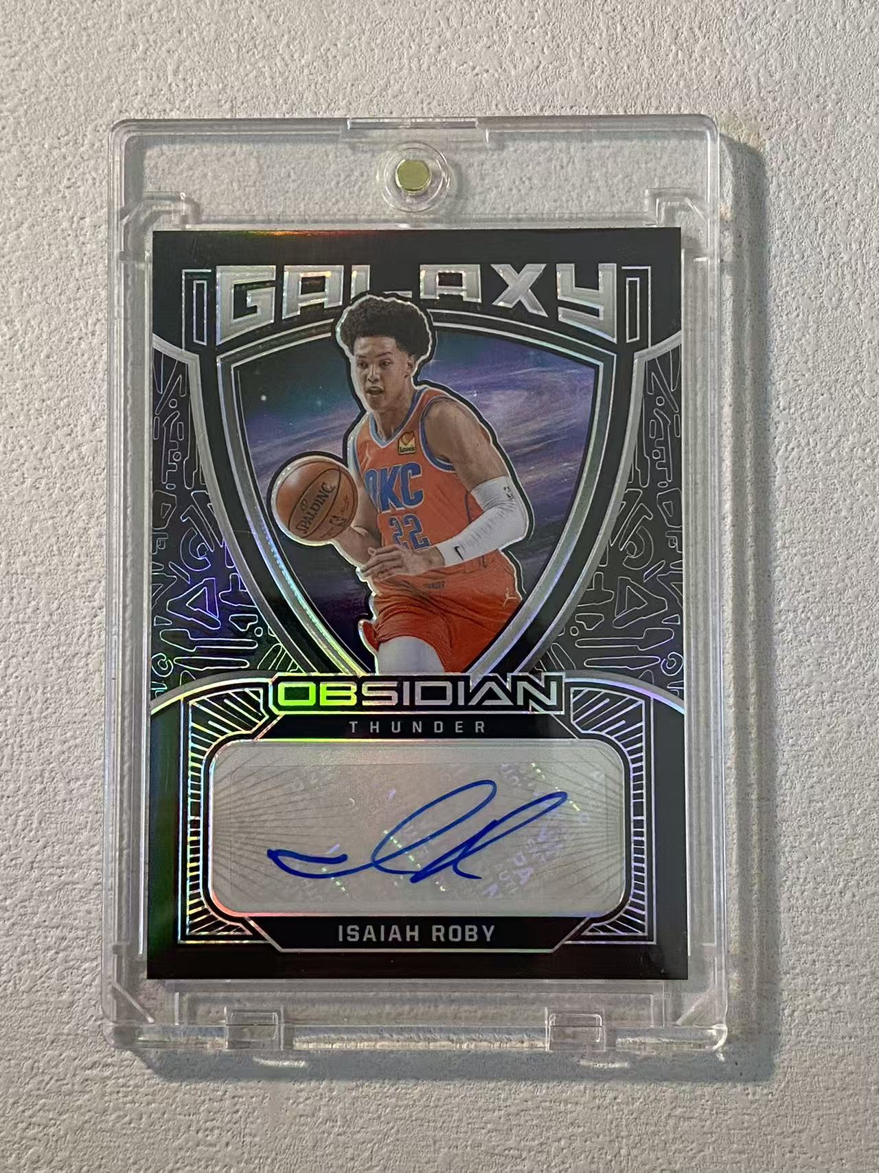 2020-21 Panini Obsidian Isaiah Roby 黑曜石 雷霆 以赛亚 罗比 签字 /99编 银折 折射 收藏必备