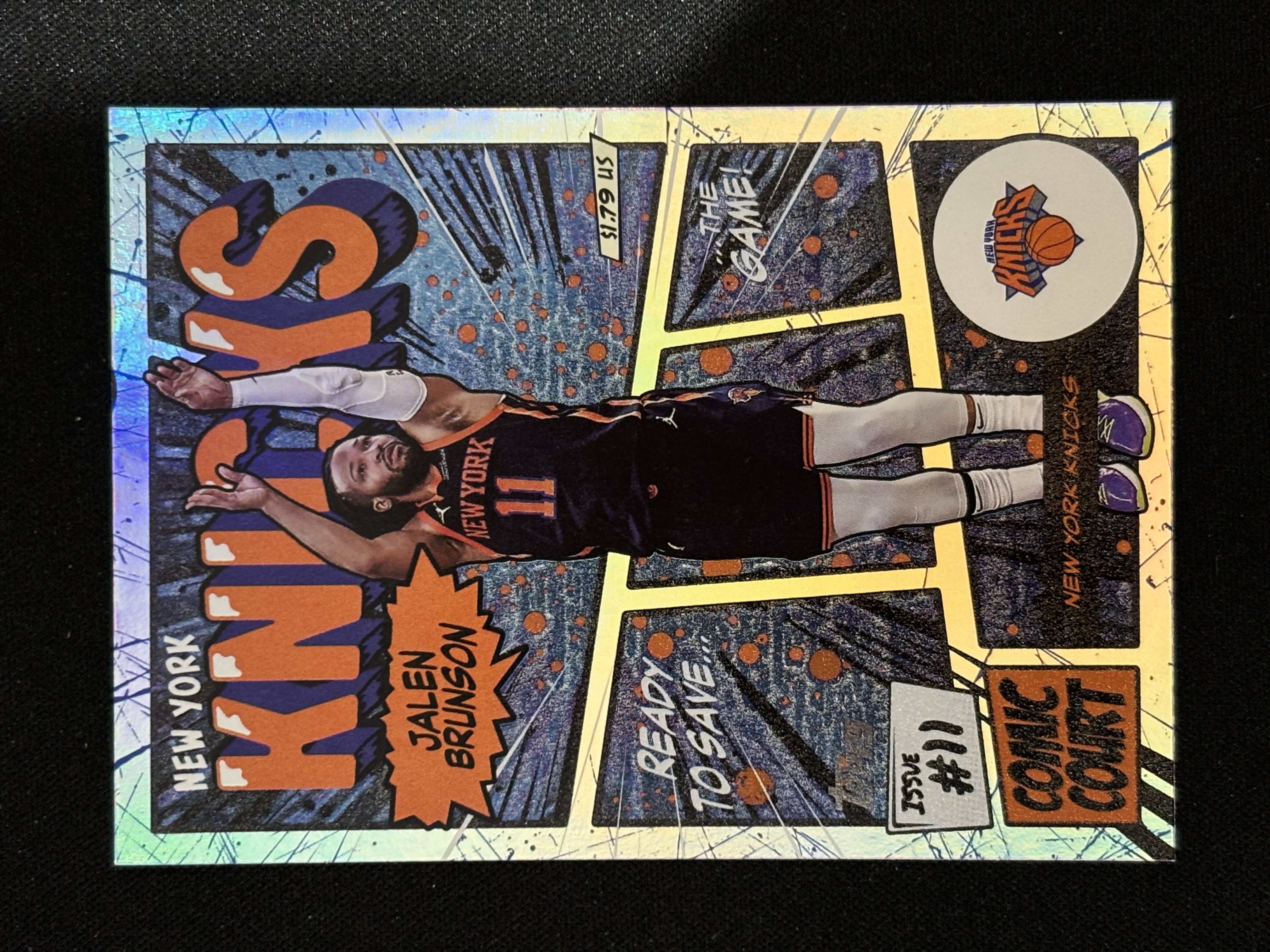 2025 Topps flagship Jalen Brunson 贾伦 布伦森 Comic Court 特卡 银折 - 红豆