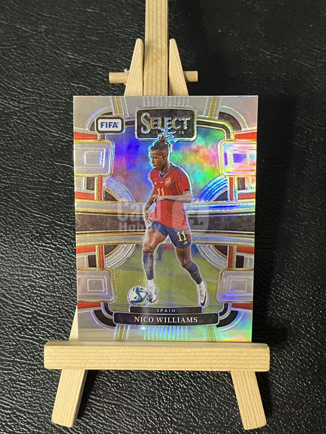 2023-24 Panini Select Nico Williams 尼科 威廉姆斯 西班牙 银折 实卡精美 卡品如图 LA-2