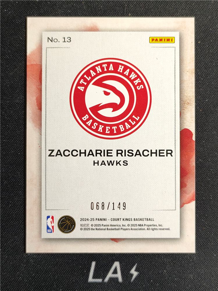 2024-25 Panini Court Kings- Zaccharie Risacher Modern Strokes