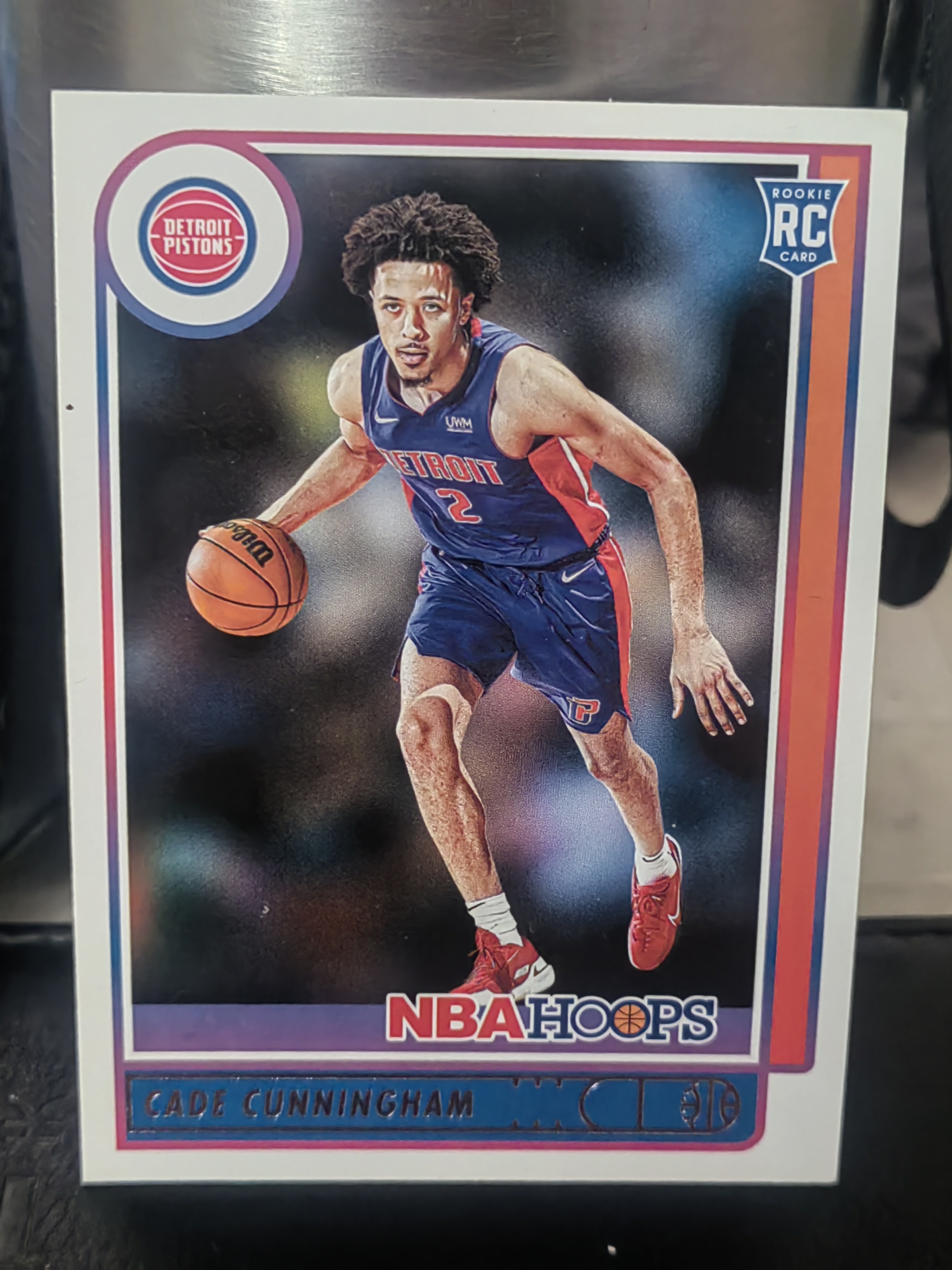 2021-22 Panini Hoops Cade Cunningham RC Hoops 新秀 凯德 康宁汉姆 坎宁安 CC 活塞 第二张 篮 白边白角 不保卡品 卡品如图