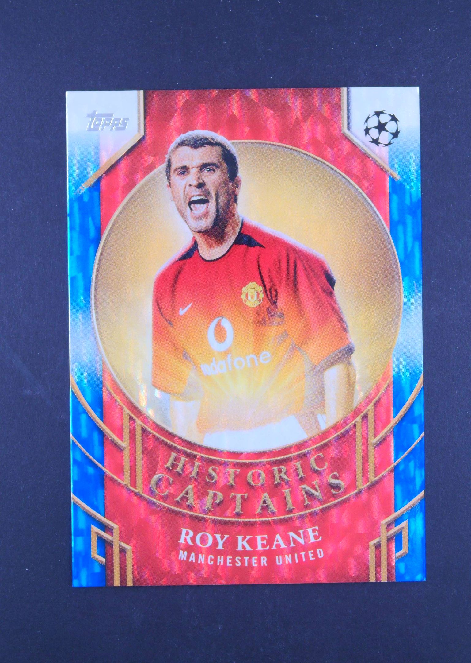 2024-25 Topps ucc Roy Keane 罗伊 基恩 曼联 ucc 欧冠 折射 75编 战神无双拍卡 (阿辉)