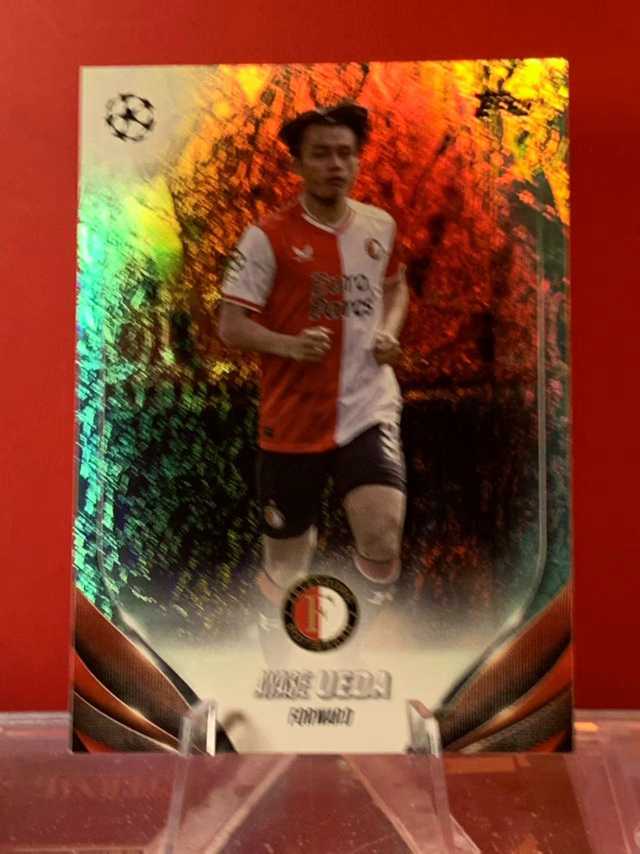 （老末代拍）E22 2024 Topps Company Inc ayase ueda 上田绮世  费耶诺德 欧冠Ucc 银shimmer折 顺丰寄付 免费代拍 不保卡品