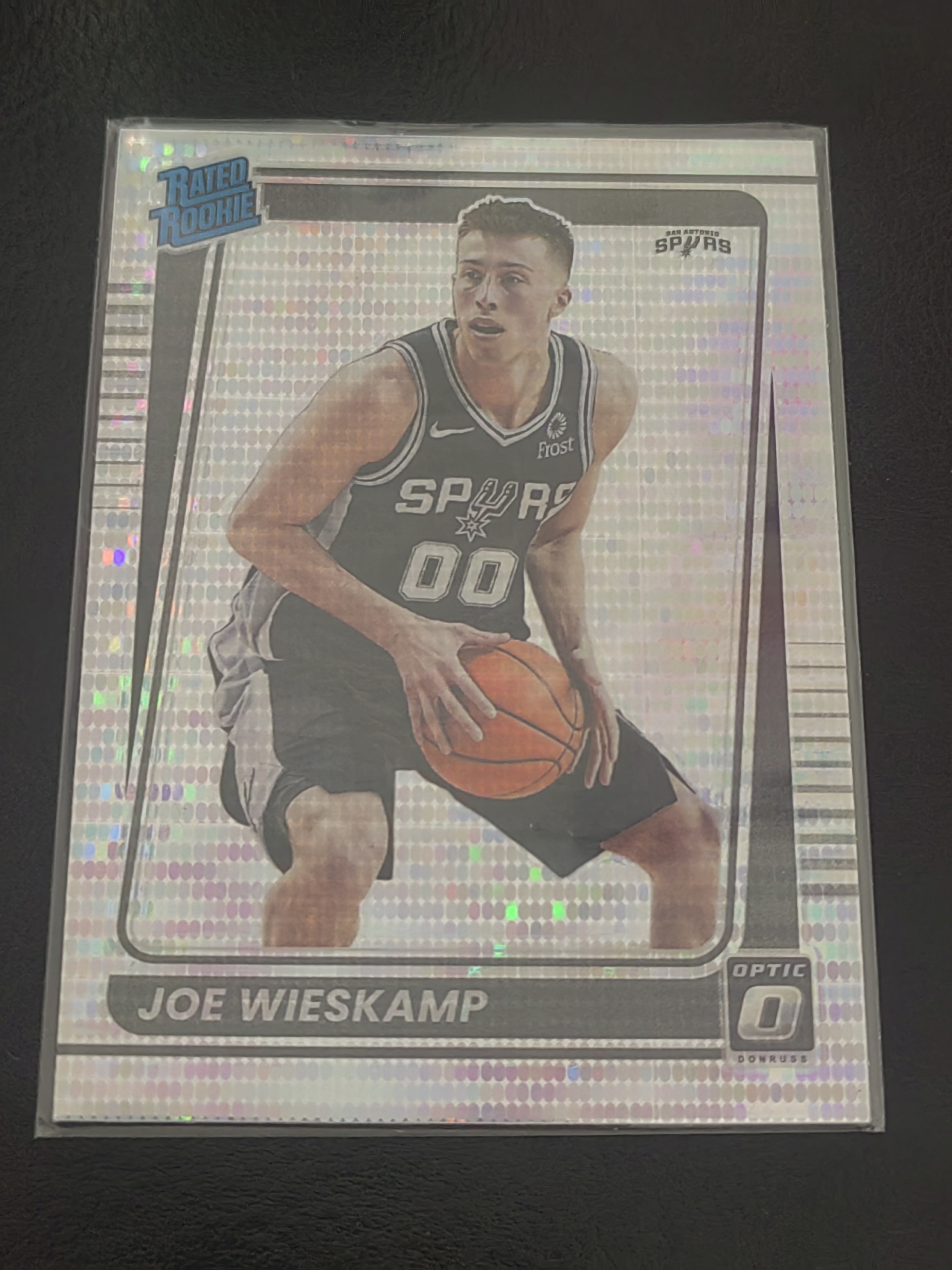 2023-24 Panini OPTIC DONRUSS Joe Wieskamp RC OP 鱼鳞折 新秀 乔·维茨坎普 马刺 猛龙 开拓者 奇才 篮 白边白角 不保卡品 卡品 如图