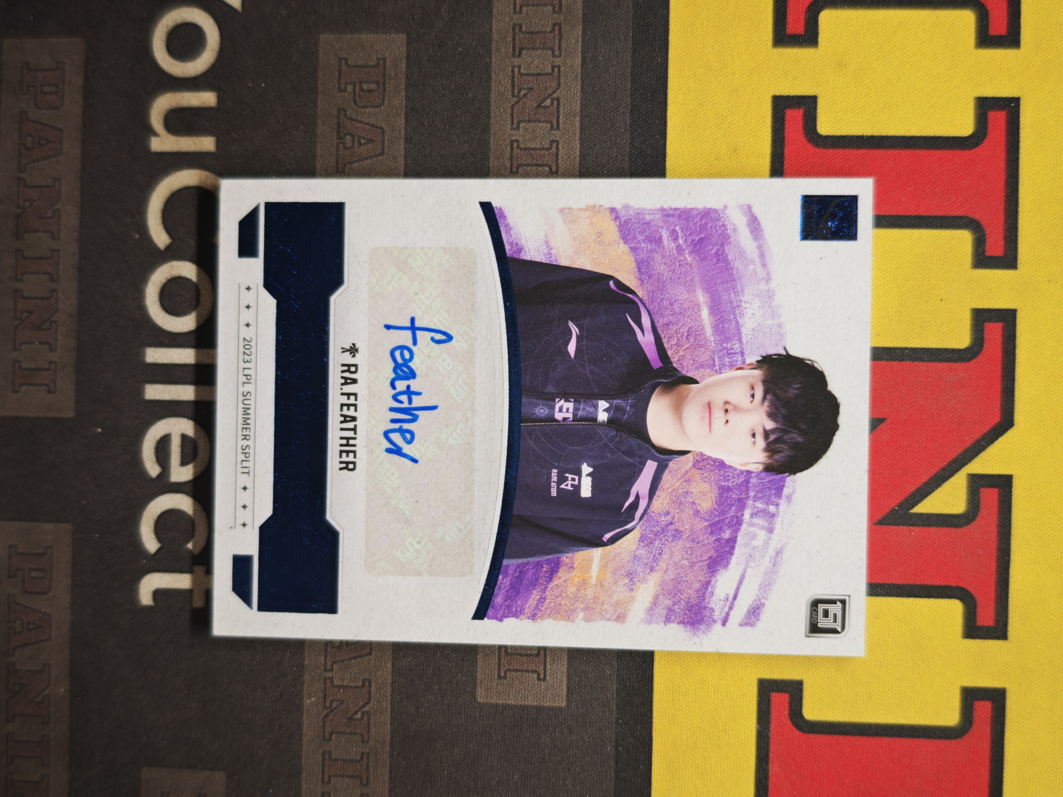 2024 Buffun 杰作MASTERPIECE 英雄联盟 LPL 元年 RA FEATHER 蓝平行 /25编 选手单人签字卡 不凡玩品【CUN拍卖-TT1002】