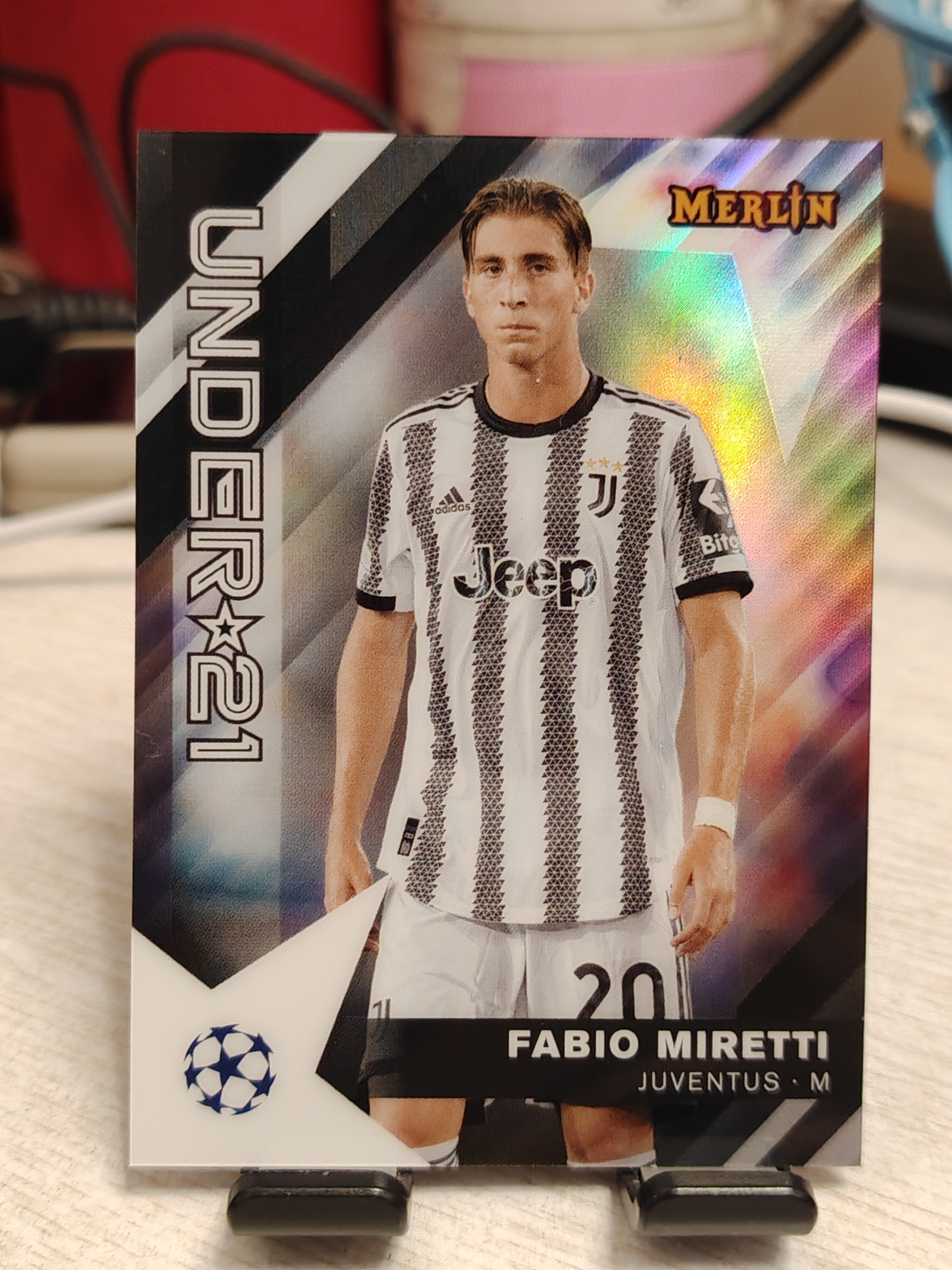 2023 Topps Merlin fabio miretti 欧冠 梅林 法比奥 米蕾蒂 尤文图斯 U21特卡 银折 实卡精美 卡品如图 收藏必备