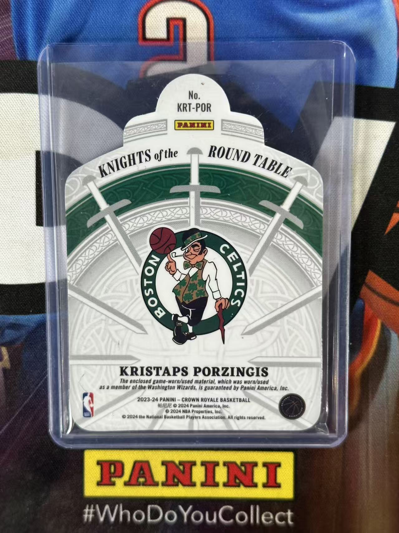 2023-24 Panini Crown Royale Kristaps Porzingis 【小猪包代卖】波尔津吉斯 皇冠 物料 异型 球衣 亲穿 圆桌骑士