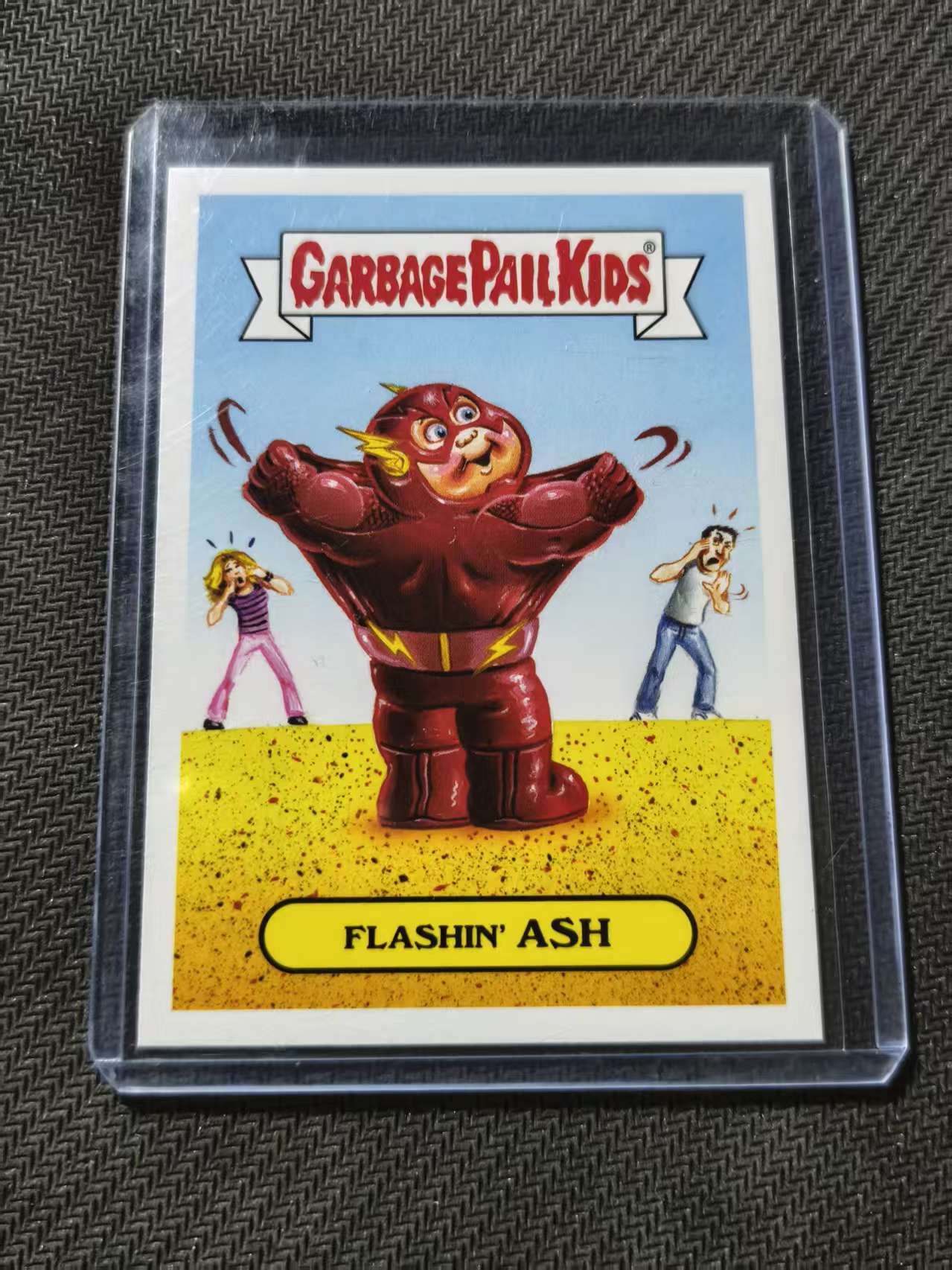 Topps Garbage Pail Kids 垃圾桶小子 GPK flashin ash 闪电侠 呕吐 恶搞 #海盗