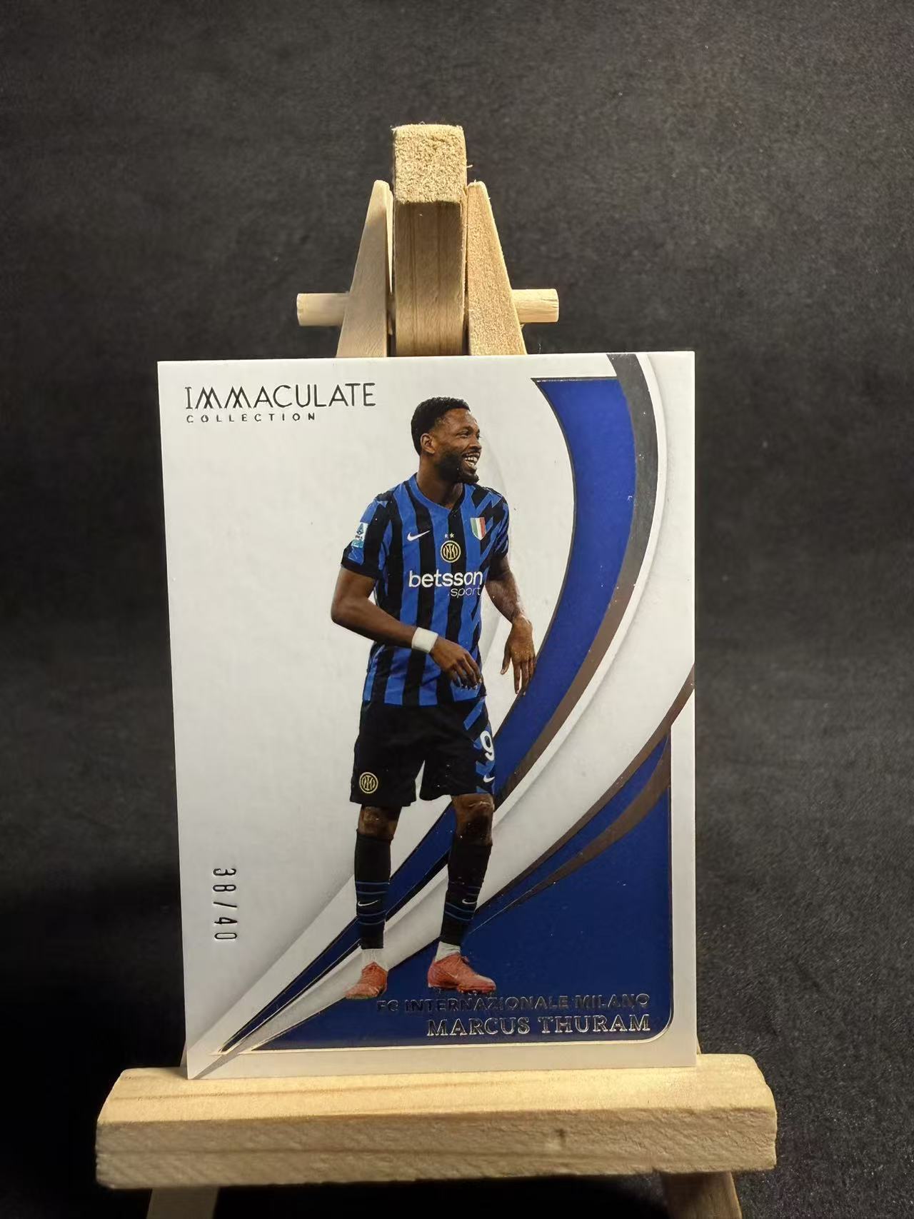 2024-25 Panini Immaculate Marcus Thuram 爱咪咪 图拉姆 法国 国际米兰 /40编 默认瑕疵 介意勿拍 乐