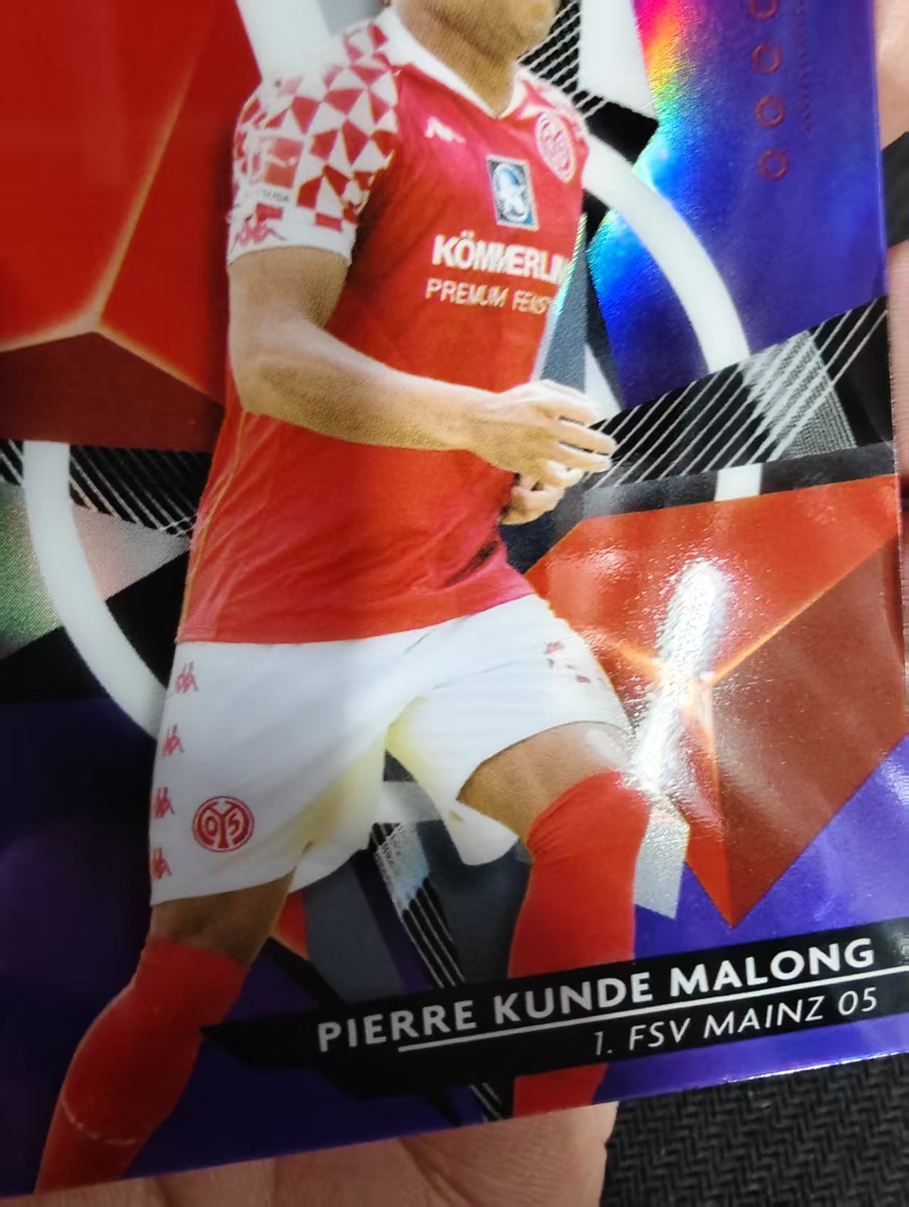 【可合并,不累计】2021 Panini Finest Pierre Kunde Malong 德甲 孔德 马隆 美因茨 紫折 250编 瑕疵如图