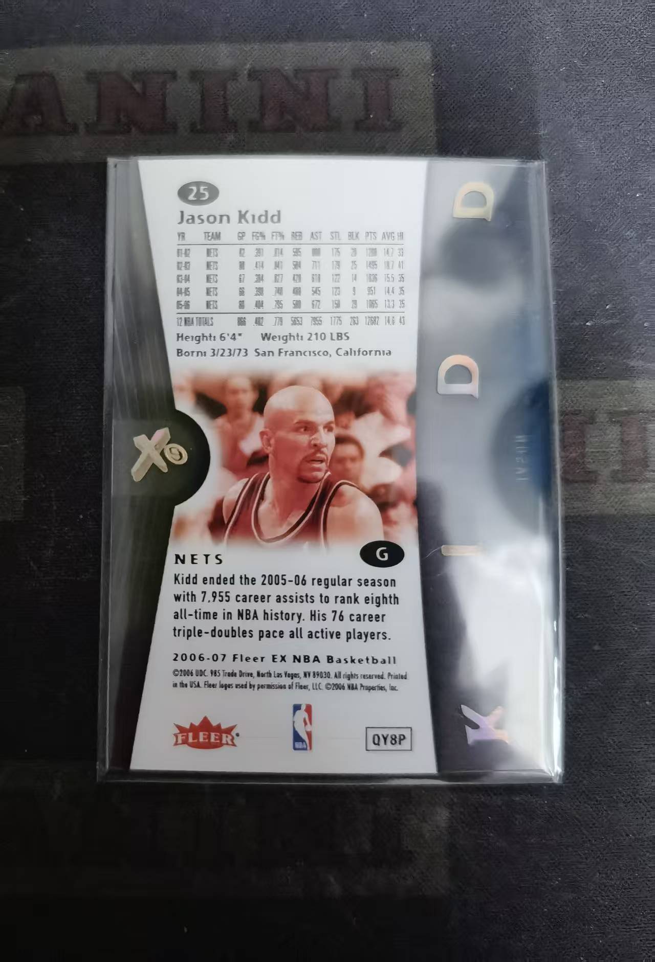 【DLDL拍卖】2006-07 Fleer EX Jason Kidd 基德【卡边角表面见图】