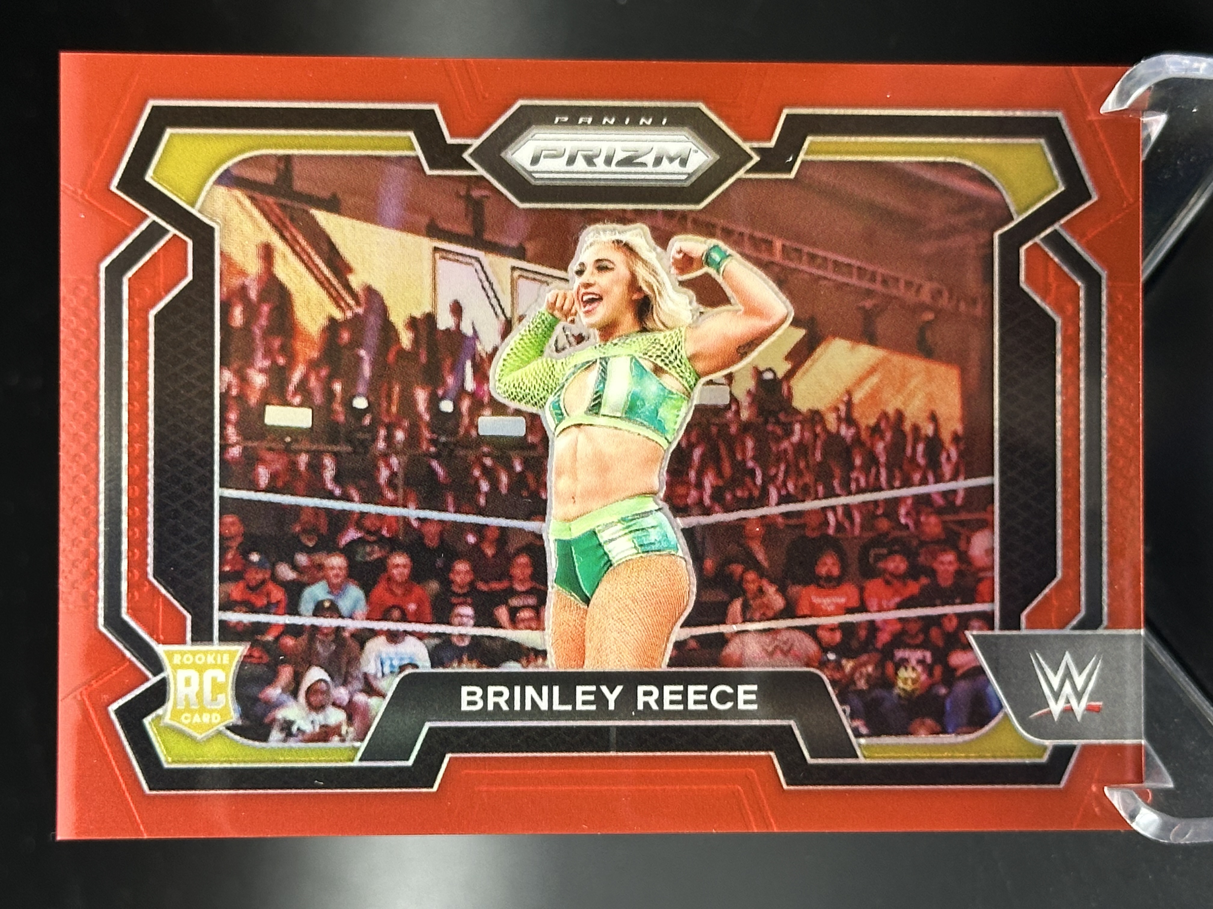 2024 Panini prizm reece 【小黄拍卖】WWE PZ 布林莉 里斯 新秀 rc 红折 187/299编「SHM」