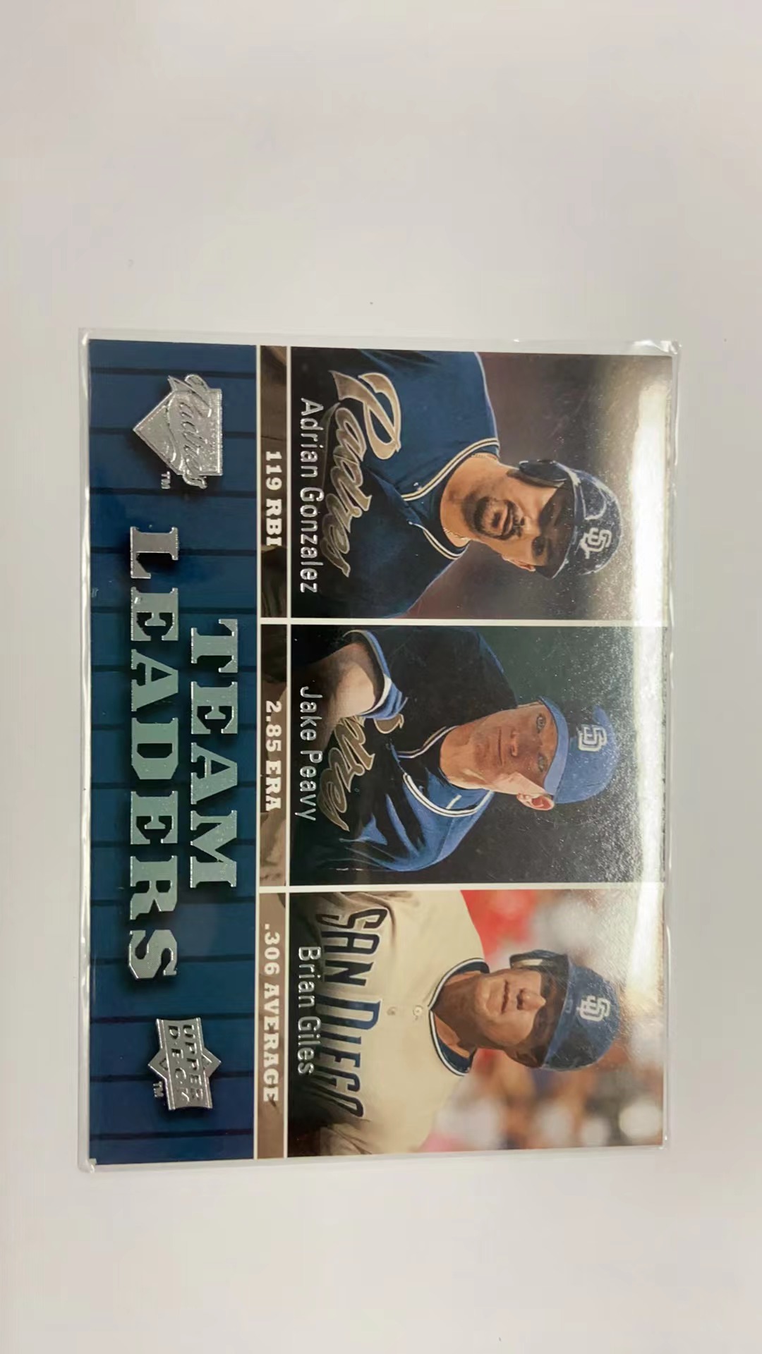2009 Upper Deck adrian gonzalez & jake peavy & brian giles 卡品如图 凑套必备 收藏必备
