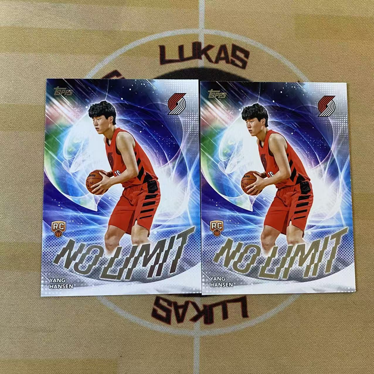 撸卡厮 Lukas 2025 Topps 开拓者 潜力新秀 中国之光 杨翰森 新秀 特卡 打包(青)