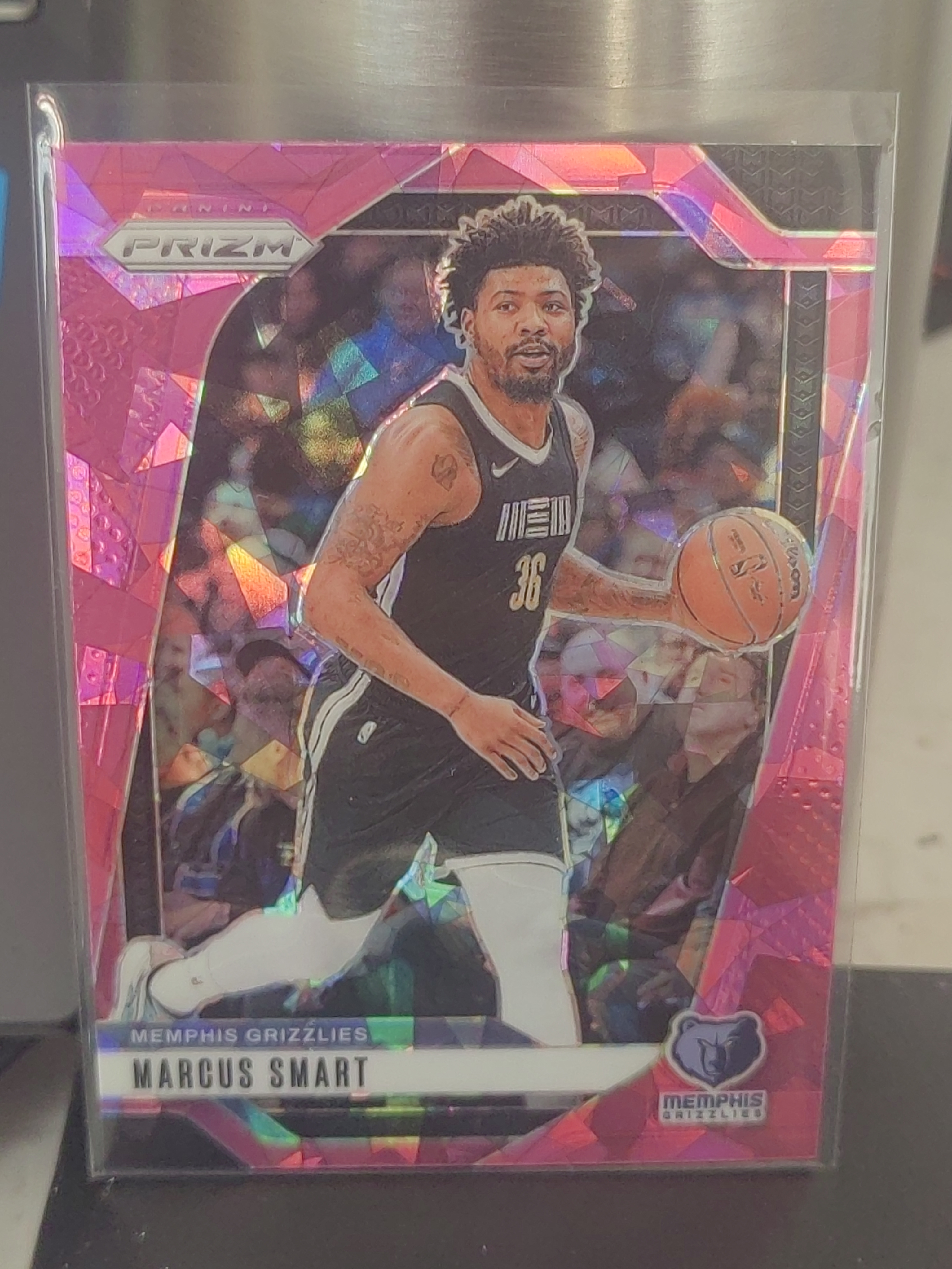 2024-25 Panini Prizm Marcus Smart PZ 粉碎冰 马库斯·斯玛特 凯尔特人 灰熊 篮 白边白角 不保卡品 卡品如图