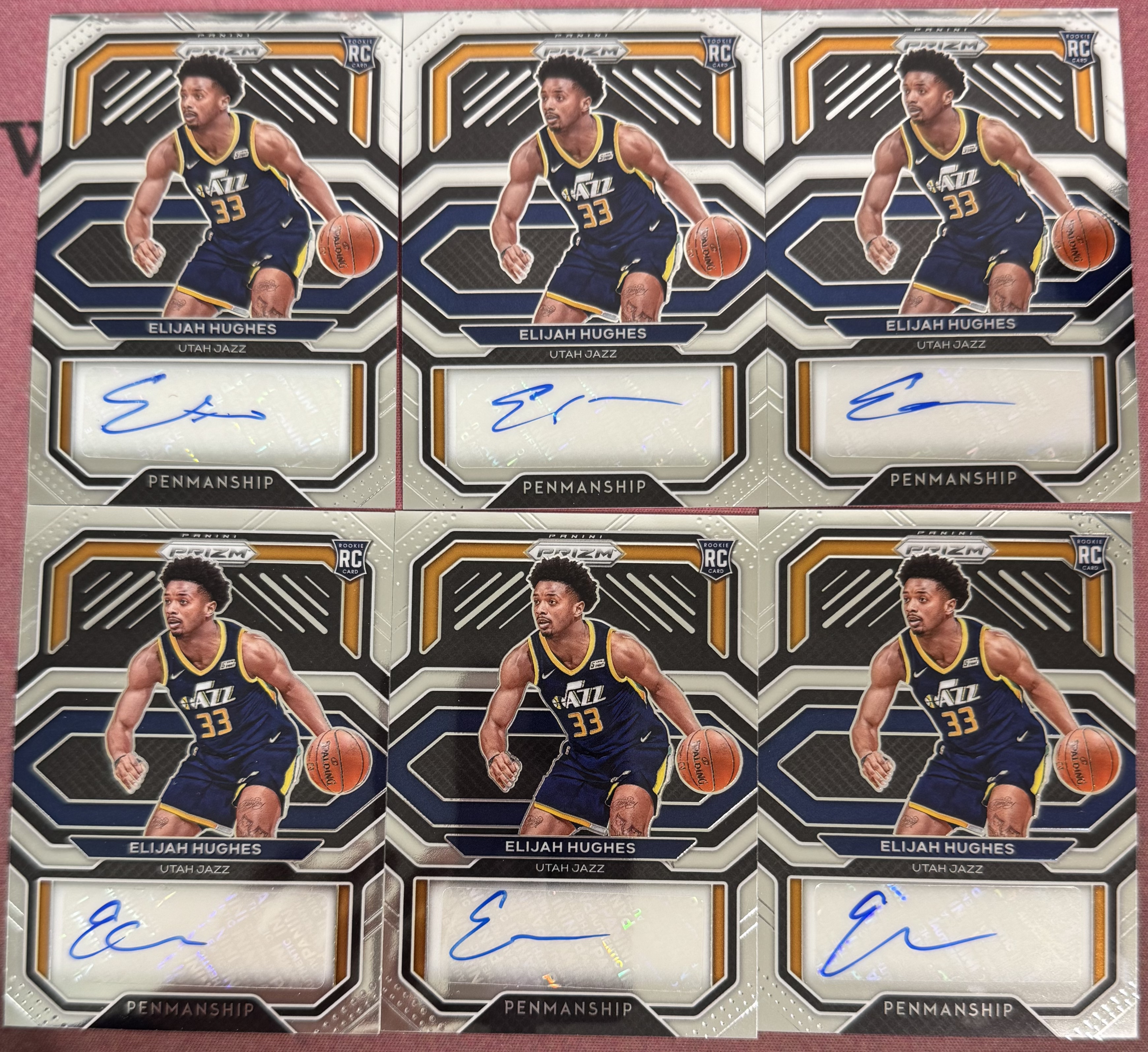 2025-26 Panini 多系列 多人 帕尼尼 胡尔基斯 等一图6张签字打包LOT 不保卡品#53(CX)