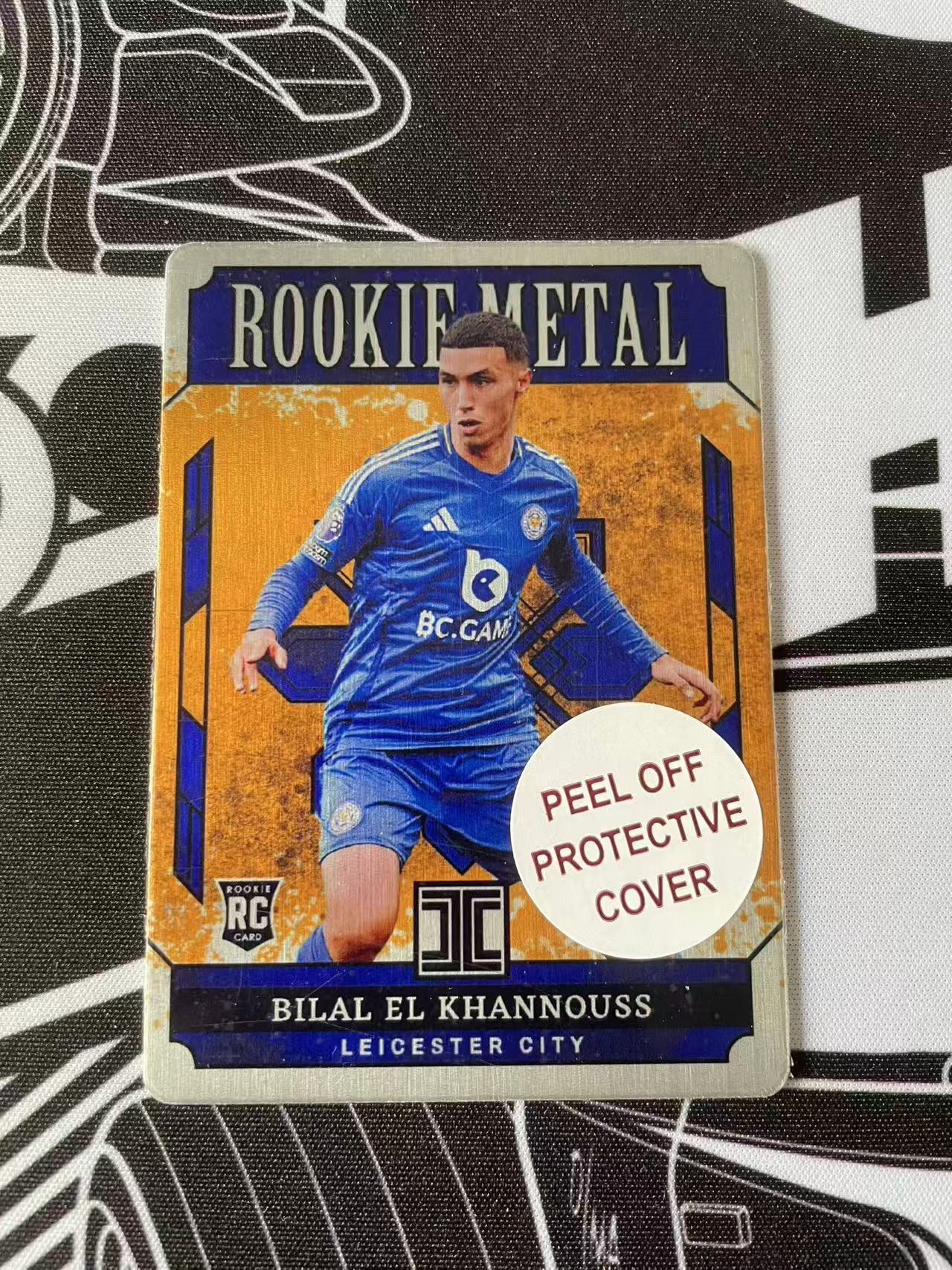 2024-25 Panini Impeccable Bilal El Khannouss 帕尼尼 英超 小真金 莱斯特城 RC 比拉尔 汉努斯 /10 金铁板 超低编 新秀 未来可期 卡品如图 投资