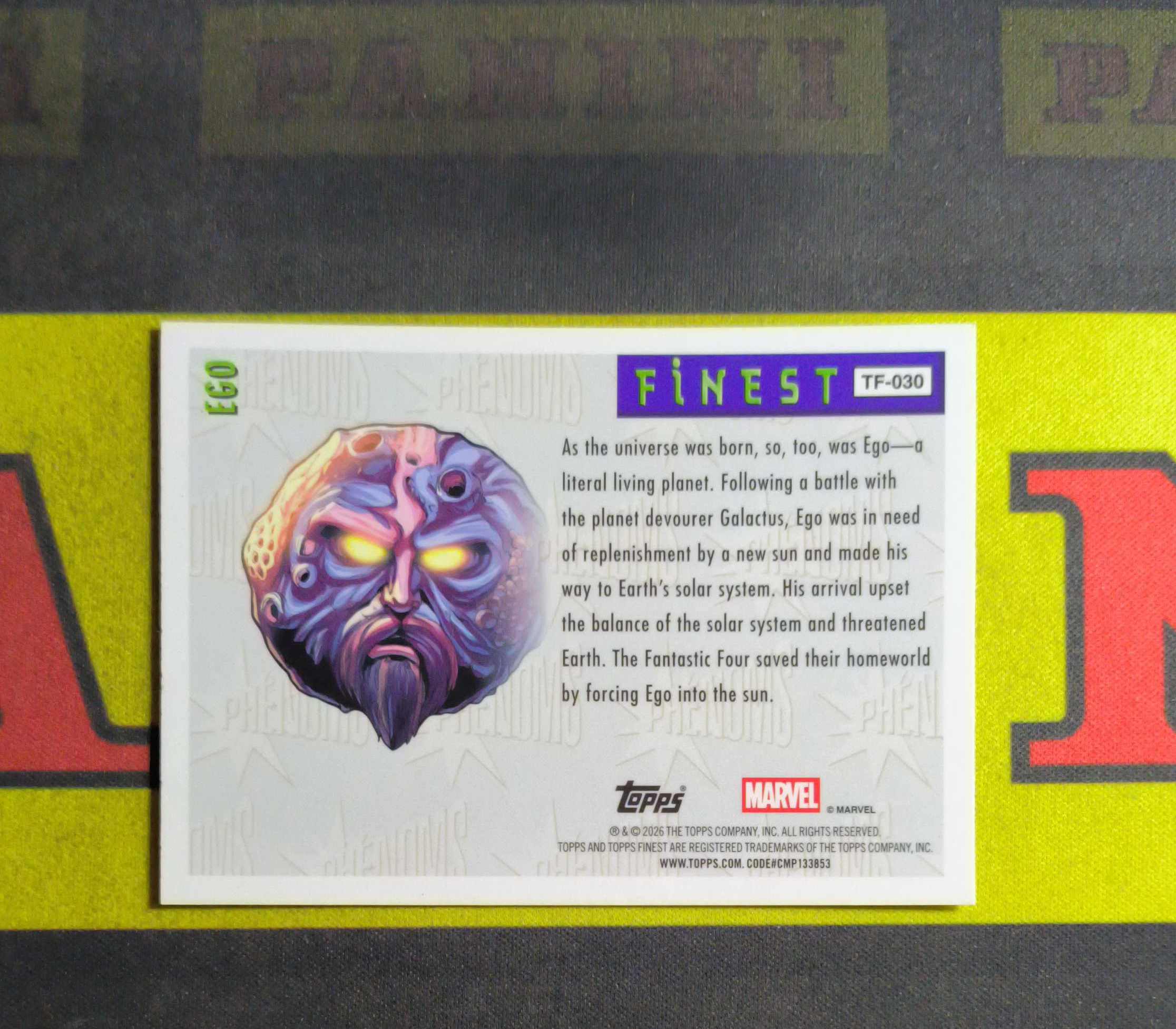 2026 Topps Finest Ego 漫威Topps 活体星球伊果 银折 94/96编(千薪万苦)