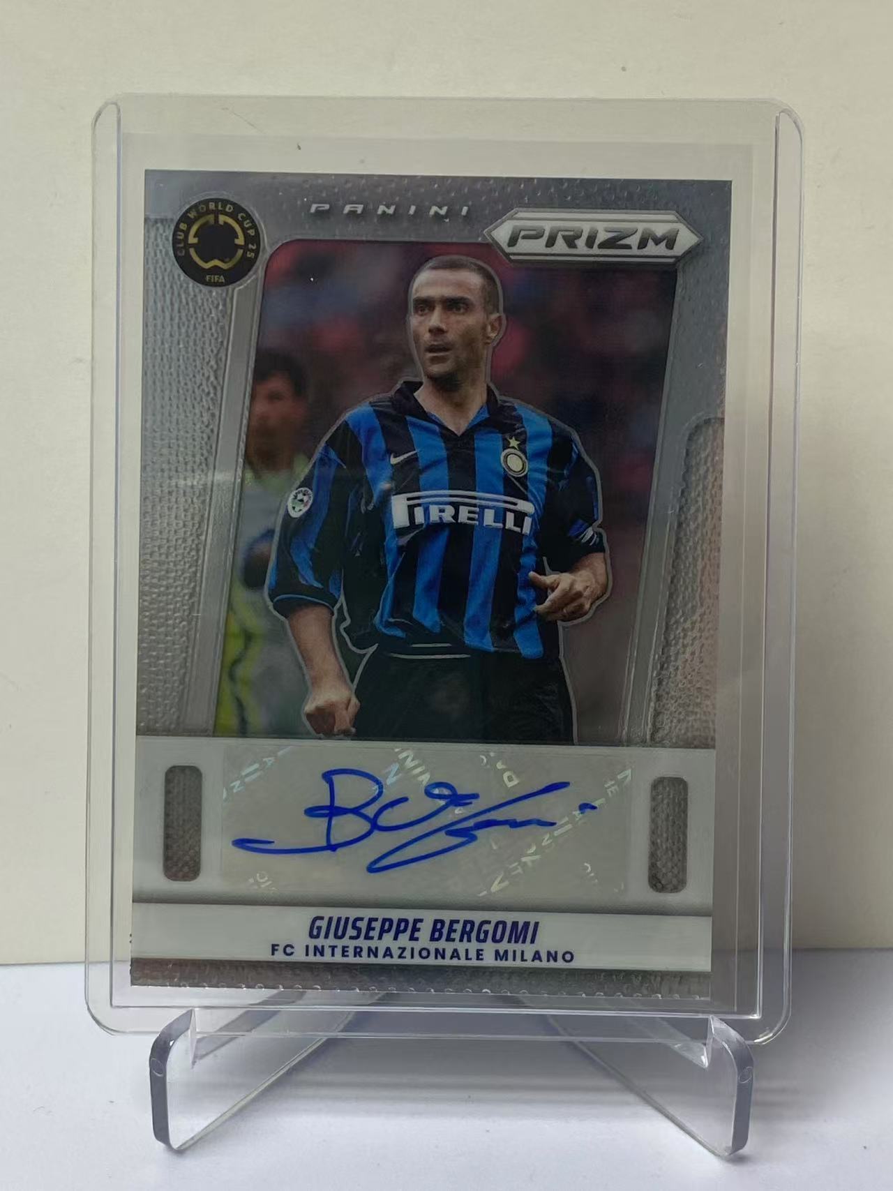 2025 Panini Prizm Giuseppe Bergomi 世俱杯PZ 国际米兰 朱塞佩 贝尔戈米 意大利 签字 墨迹如图 收藏必备 卡品如图 9527