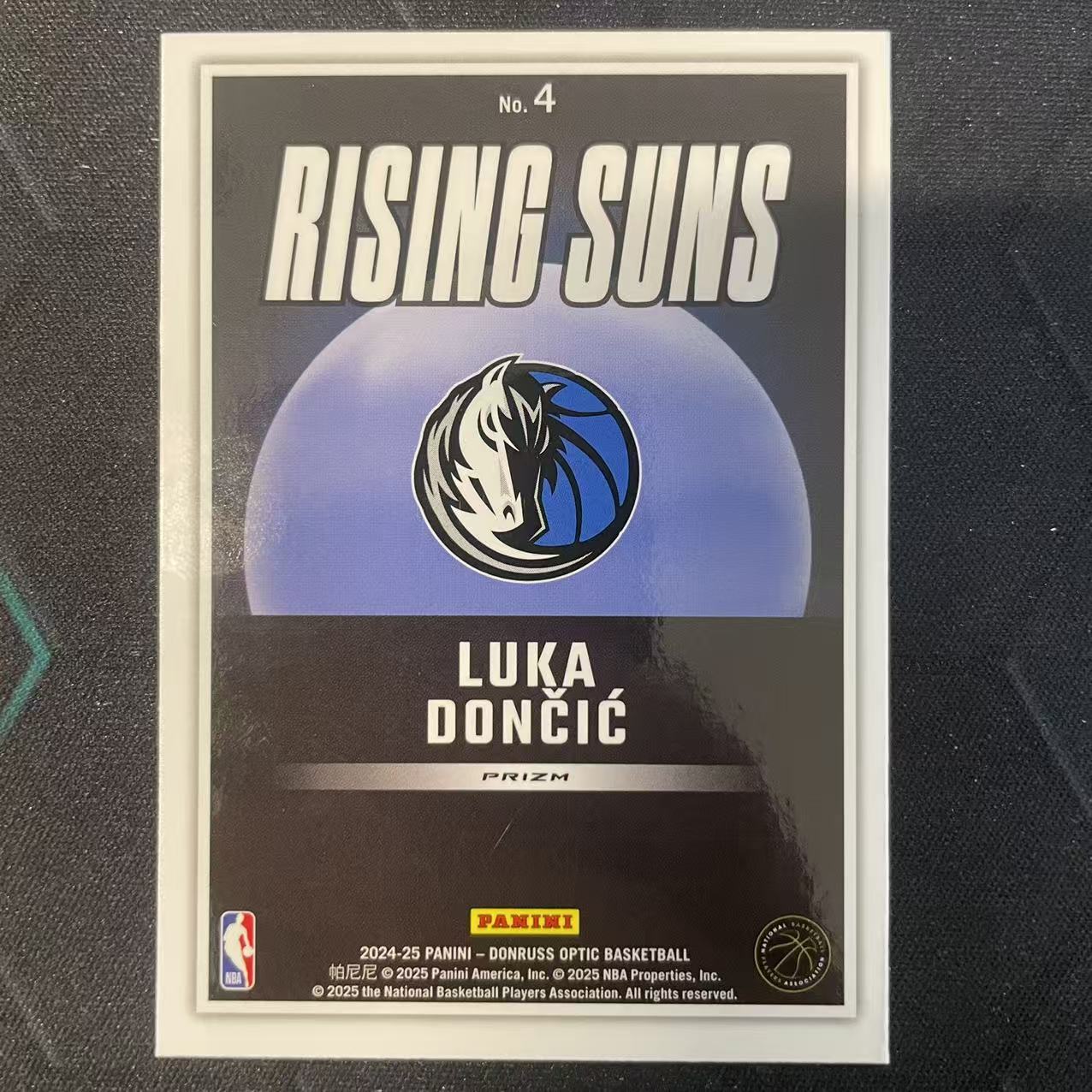 2024-25 Panini Donruss Luka Doncic 【阿福代卖】卢卡 东契奇 独行侠 杜蕾斯op Rising Sun 日出特卡 银折 收藏必备(行行行A)