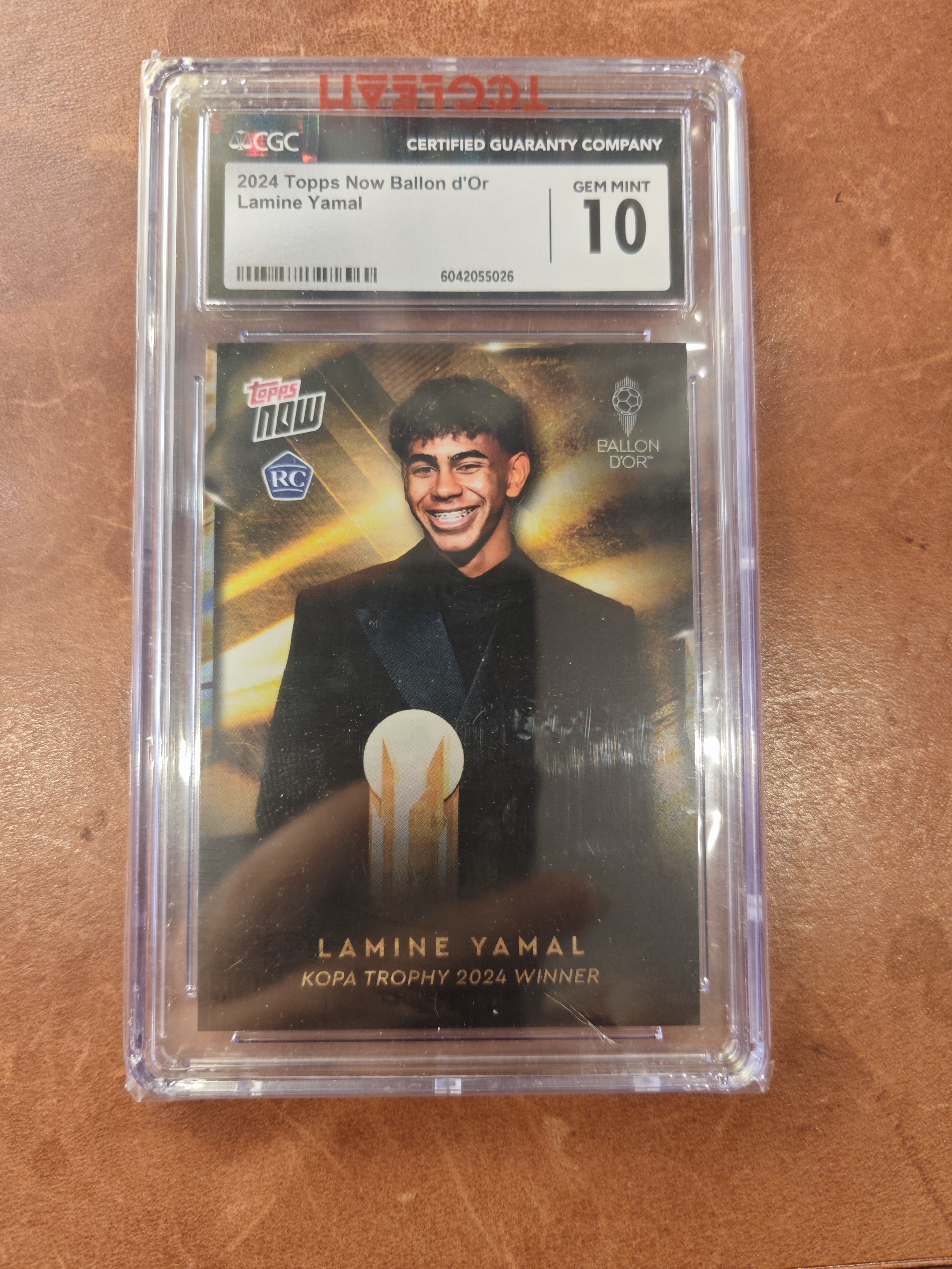 #5026 2024 Topps Now Lamine Yamai RC 亚马尔 科帕奖 获奖时刻 CGC评级 10分卡品 新秀