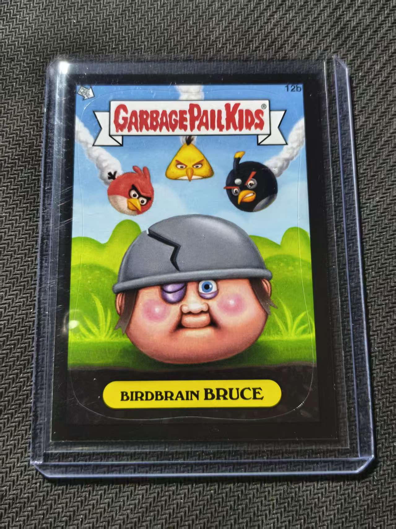 Topps Garbage Pail Kids 垃圾桶小子 GPK birdbrain bruce 愤怒的小鸟 黑平行 呕吐 恶搞 #海盗