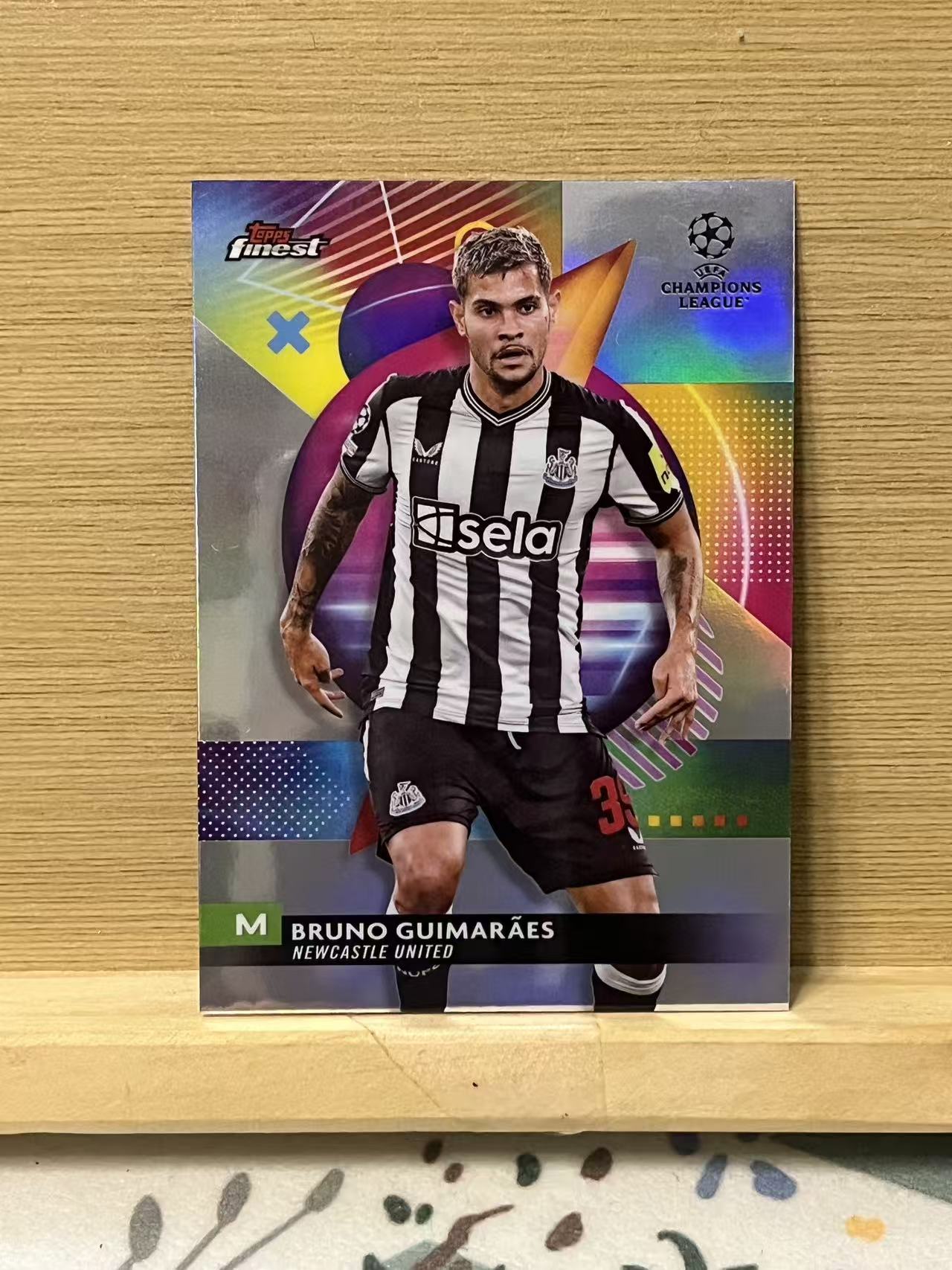 2024 Topps Finest bruno guimaraes 吉马良斯 纽卡斯尔联 银折 欧冠 实卡精美 卡品如图 LZ7