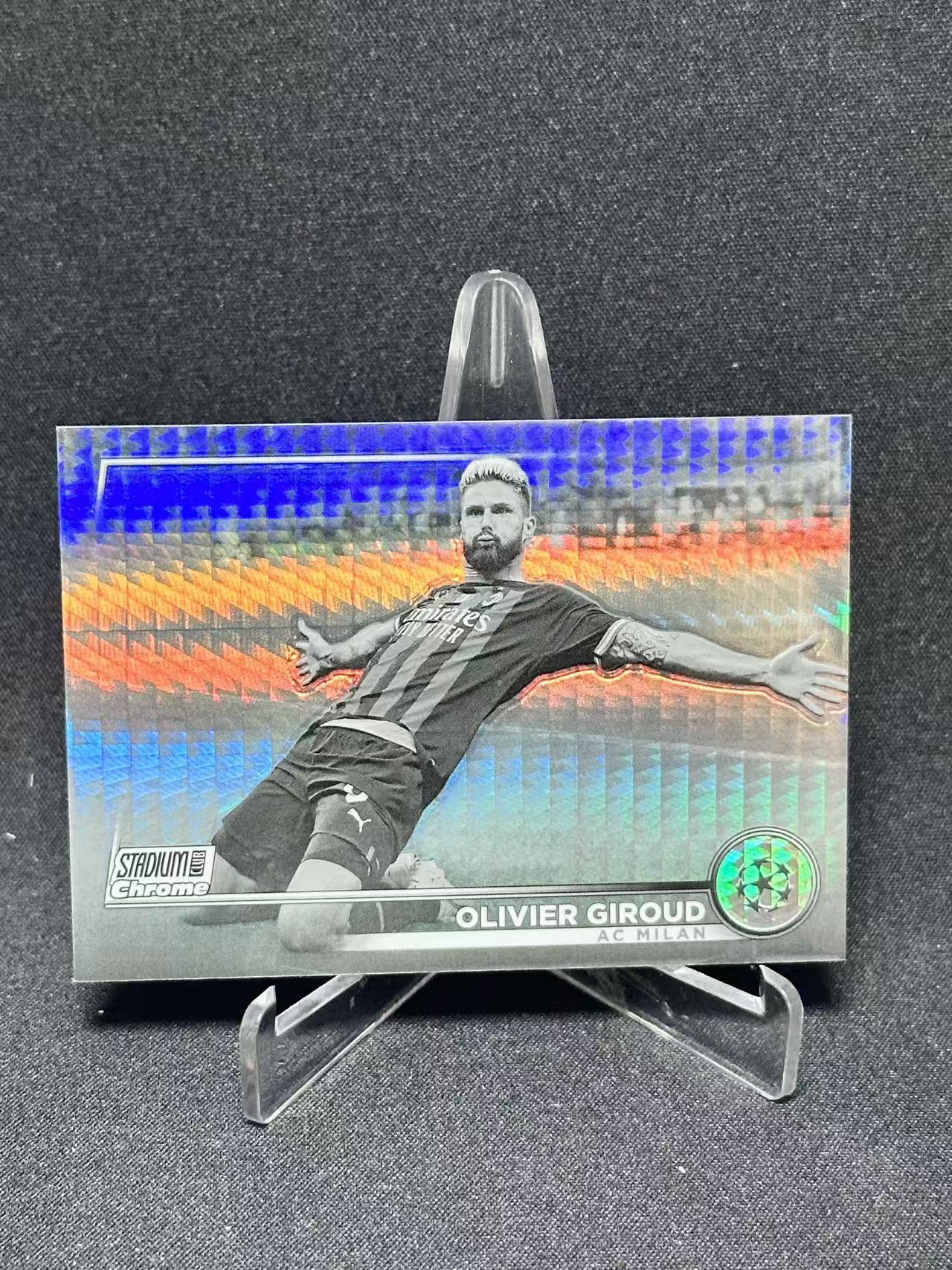 2023 Topps UEFA Champions League Olivier Giroud 【哆哆卡社】奥利维耶·吉鲁 350编 AC米兰 欧冠 法国世界杯冠军 卡品如图