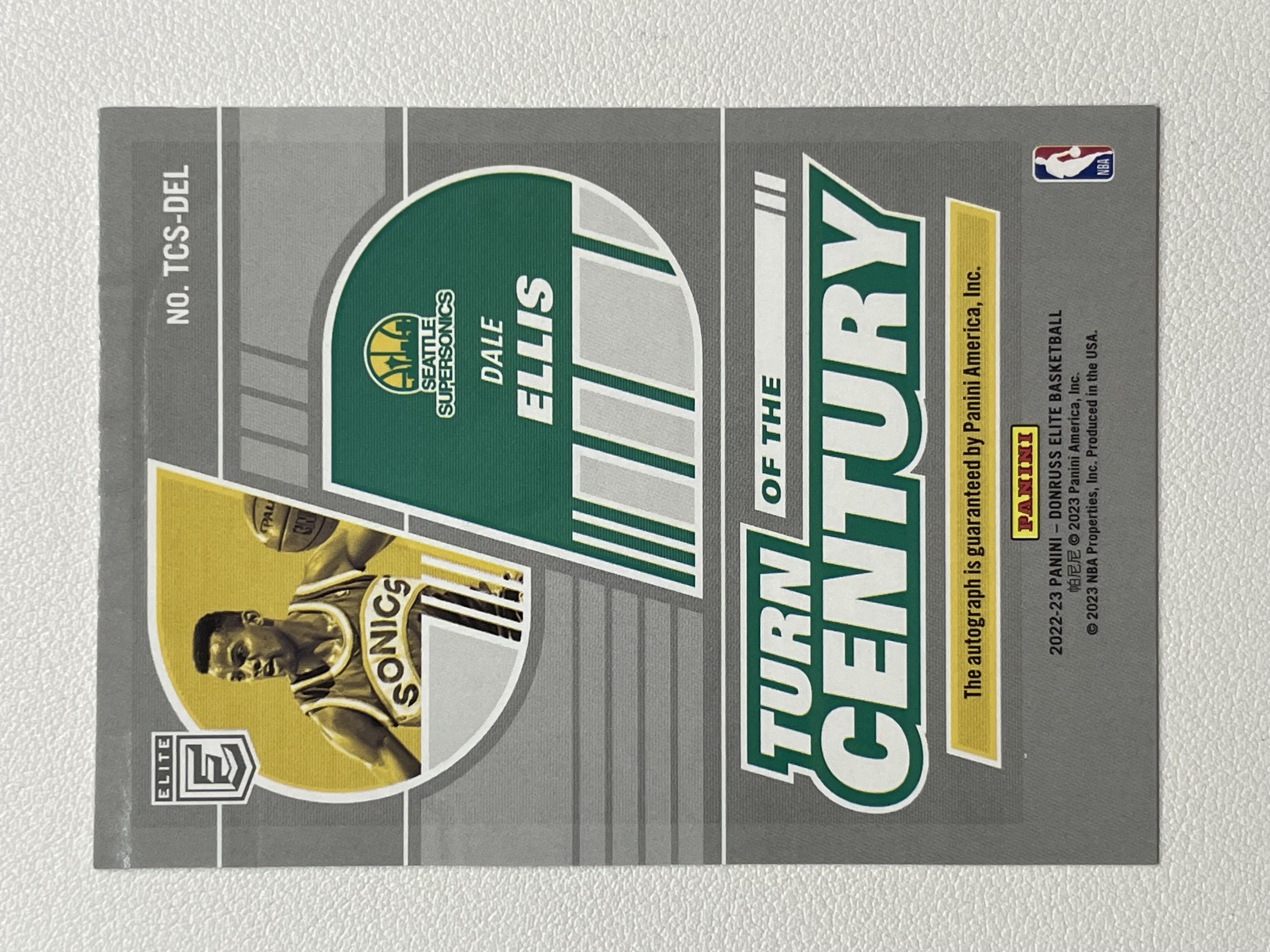 【天秤座拍卖到卡预付85%】2022-23 Donruss 杜蕾斯 精英 elite 西雅图超音速 Dale Eliis 达勒 埃利斯 艾利斯 签字 实卡好看 收藏必备※花儿最美