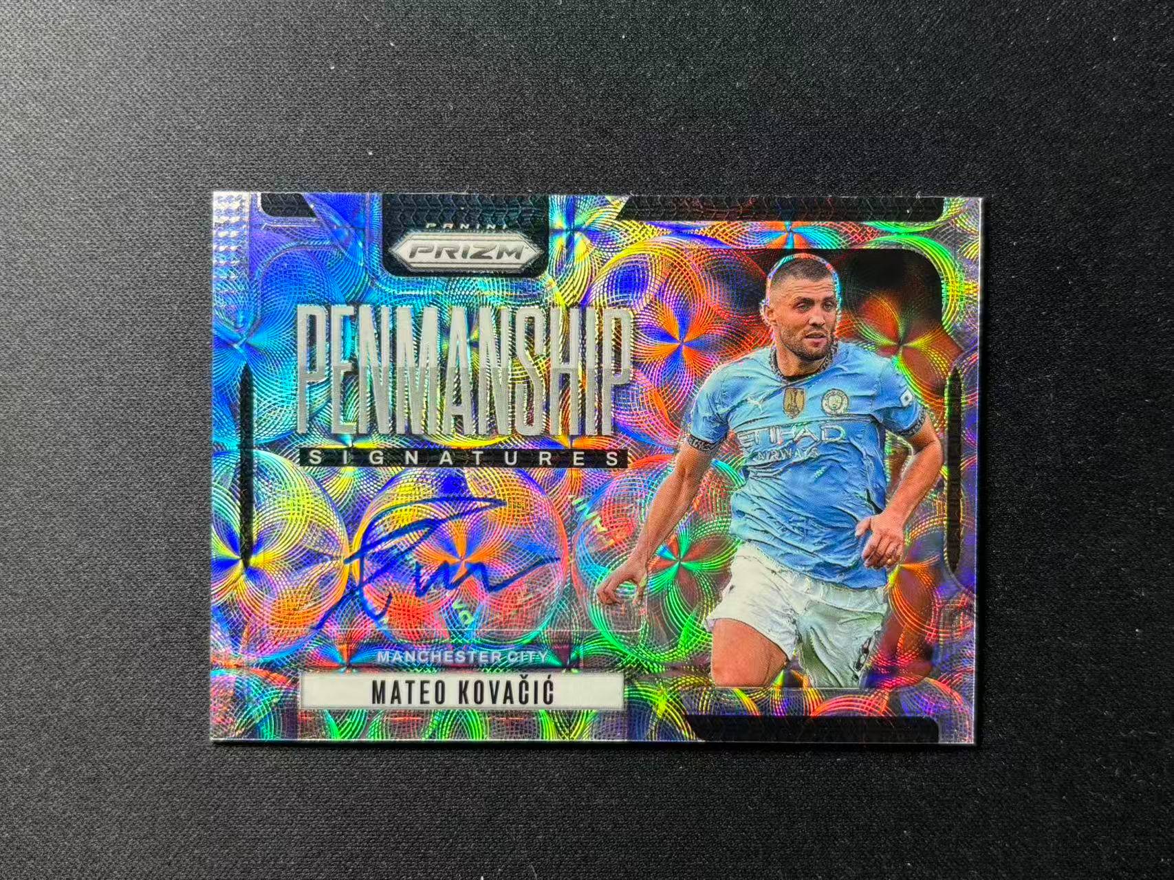 【梦卡拍卖】2024-25 Panini Prizm 英超PZ Mateo Kovacic 曼城 科瓦契奇 签字 书法签 银圈圈折 #DD# 乐哥