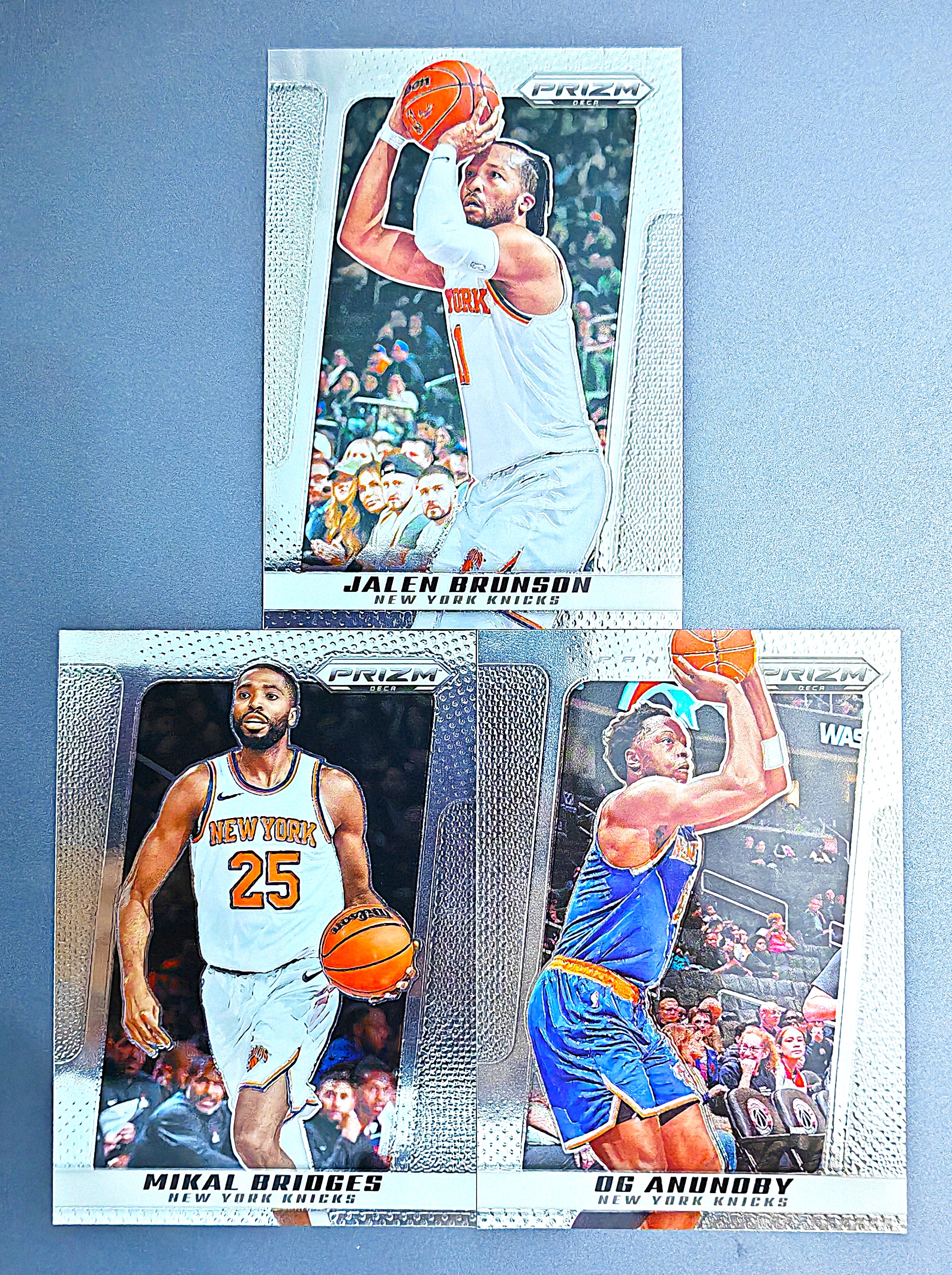 2024-25 Panini Prizm Deca Jalen Brunson 杰伦布伦森 Bridges 大桥 布里奇斯 Anunoby 阿奴诺比 尼克斯 PZdeca 复刻系列 3张打包 卡品如图