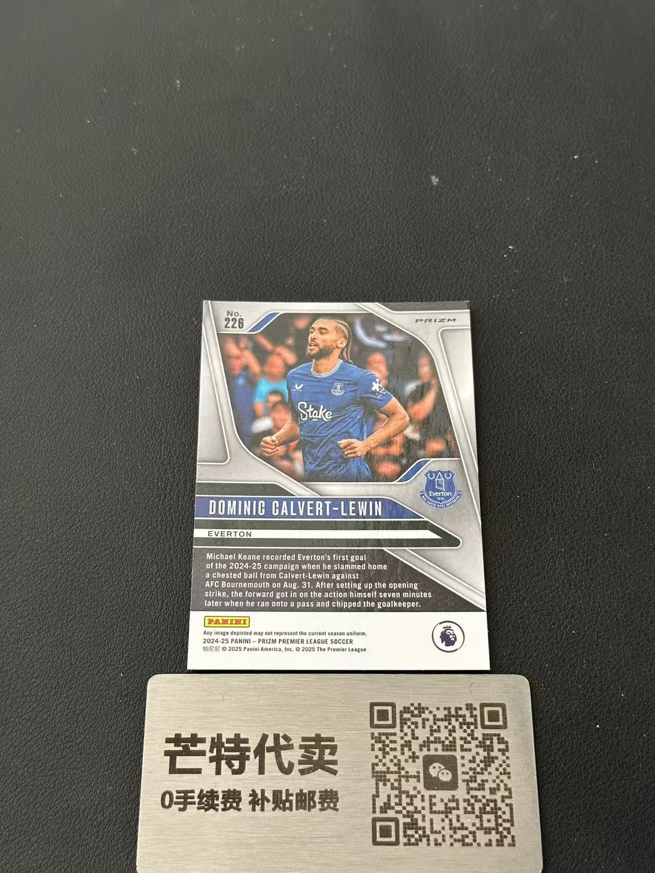 【芒特代卖】 2025 Panini Prizm 英超pz DOMINIC CALVERT-LEWIN 勒温 大比例 起源折 英格兰 埃弗顿