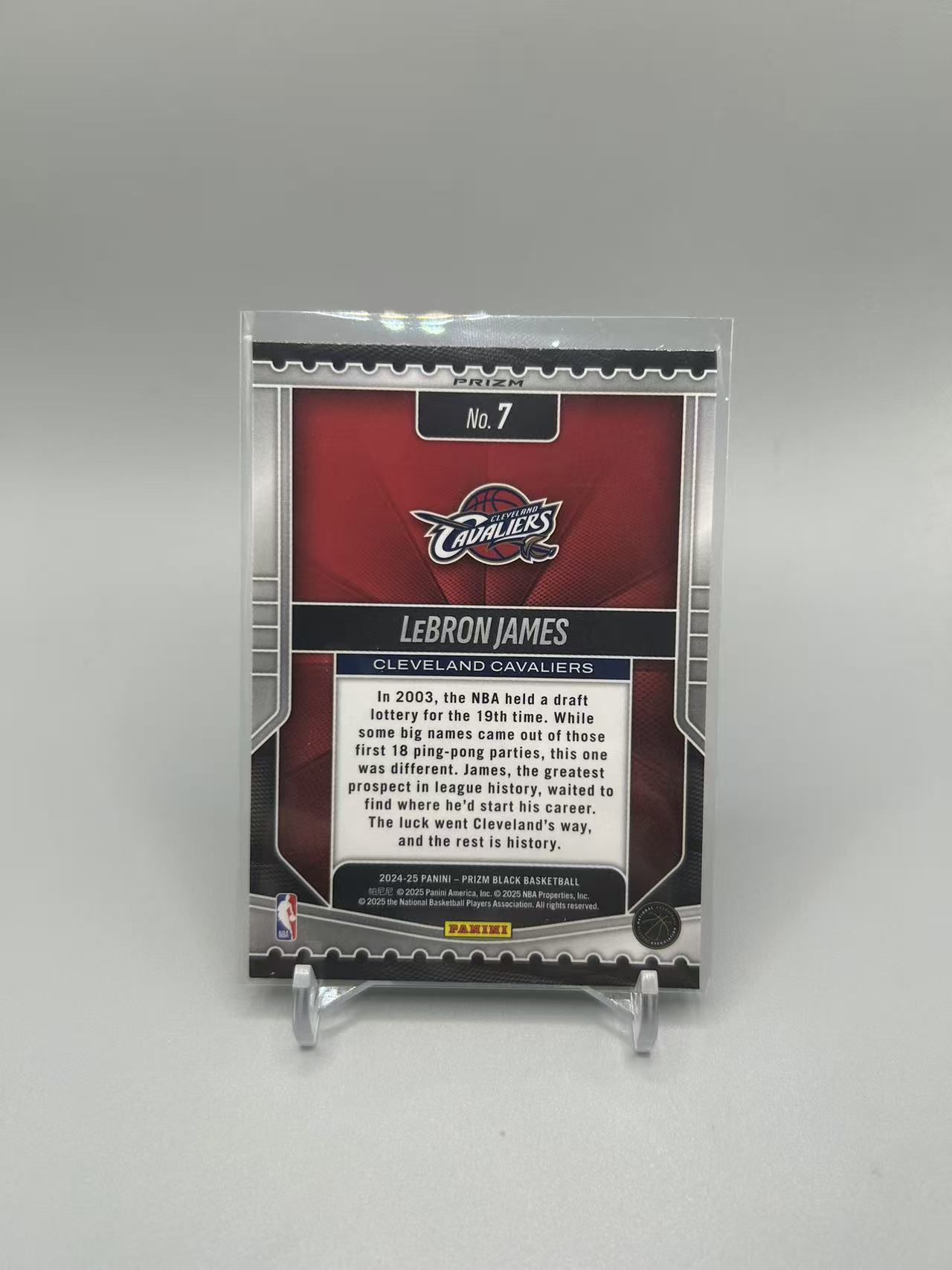 2024-25 Panini Prizm LeBron James 【灰灰代拍】全新篮球PZblack 骑士 詹姆斯 银折 乐透特卡 二哥