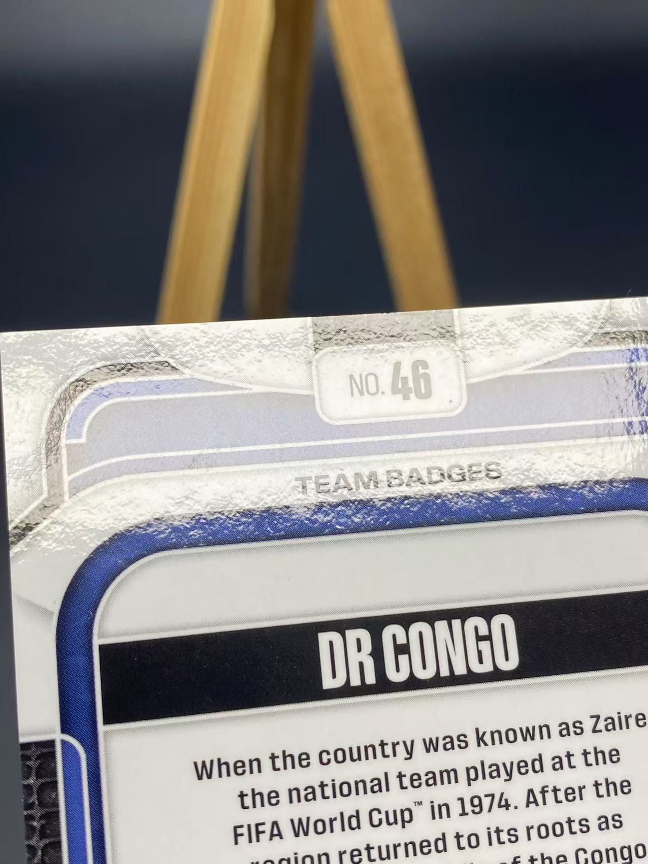 2026 【六六代卖】 Prizm Dr Congo 世界杯PZ系列 刚果民主共和国 队标 队徽特卡 银折 大比例 SP 瑕疵如图(sk01)