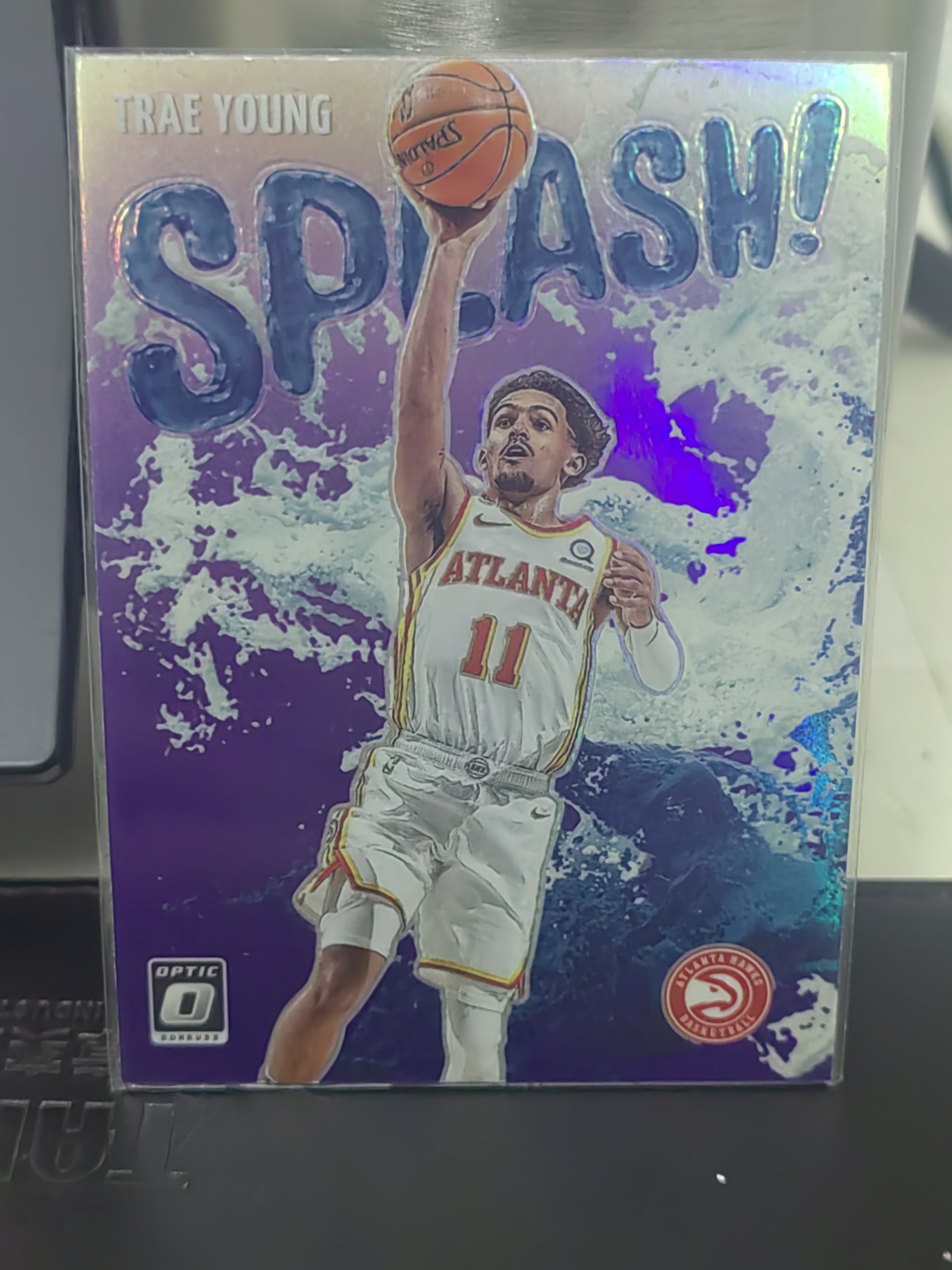2020-21 Panini Donruss Optic Trae Young 杜蕾斯 OP 银折 特雷 杨 老鹰 SPLASH 水花 特卡 篮 白边白角 不保卡品 卡品如图