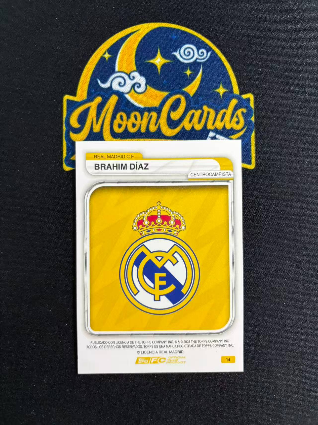 【梦卡拍卖】2025 Topps 皇马铁罐队盒 Brahim Diaz 卜拉欣 迪亚斯 /399编 #DD# F白