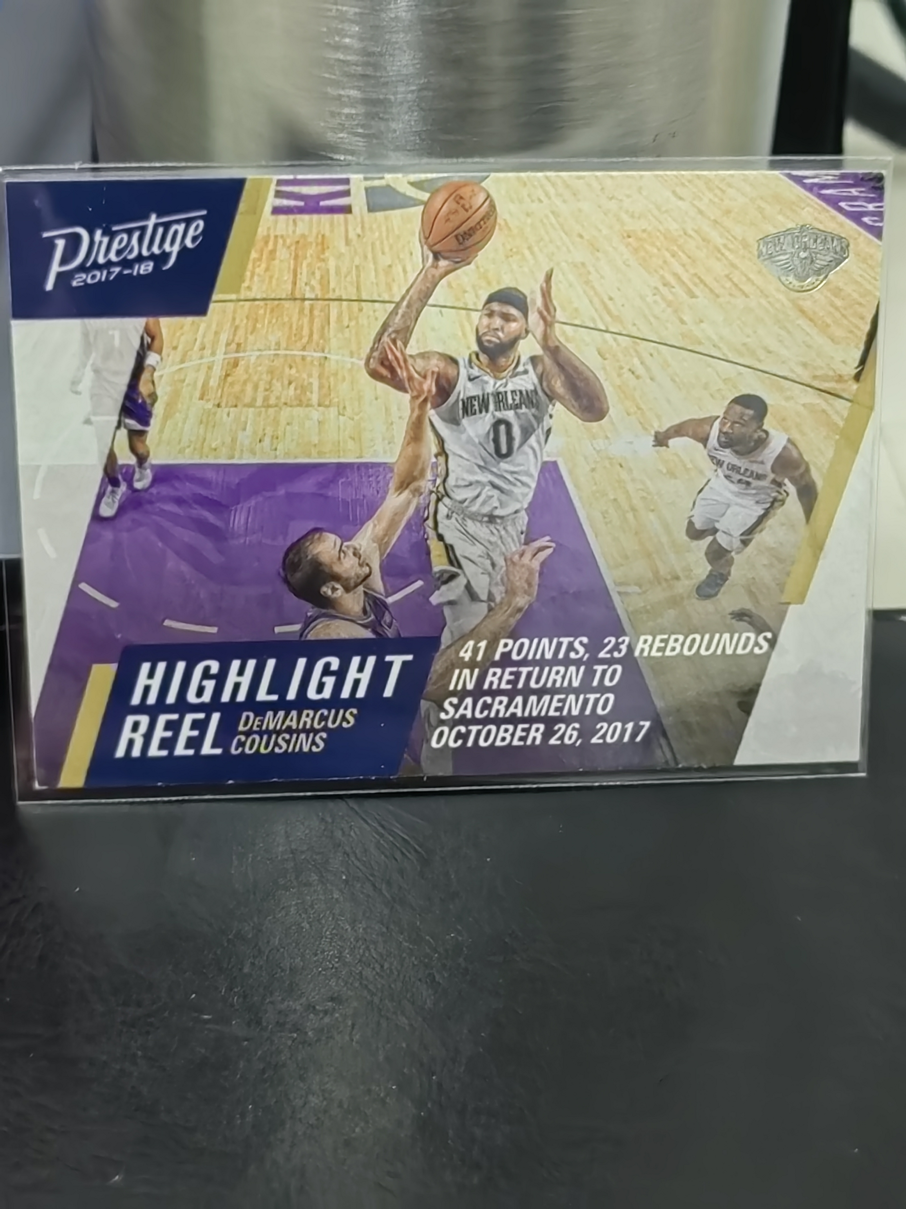 2018 Panini Prestige DeMarcus Cousins 德马库斯 考辛斯 国王横版 第二张 篮 白边白角 不保卡品 卡品如图