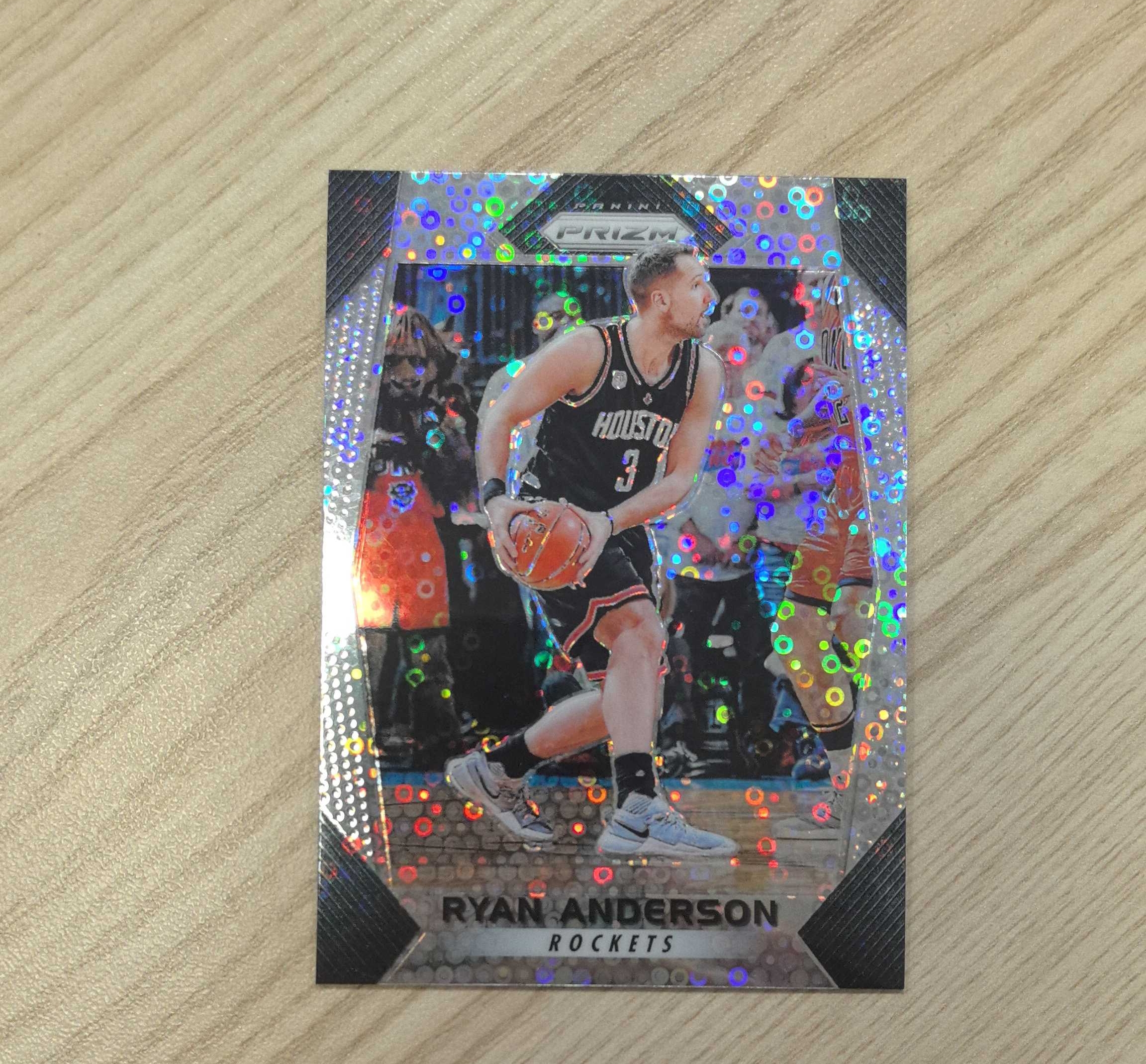 2017-18 Panini Prizm Ryan Anderson 莱恩·安德森 泡泡折 12年最快进步 炮台 先后效力于篮网、魔术、黄蜂、鹈鹕、火箭、太阳和热火 硬通货 极具收藏价值