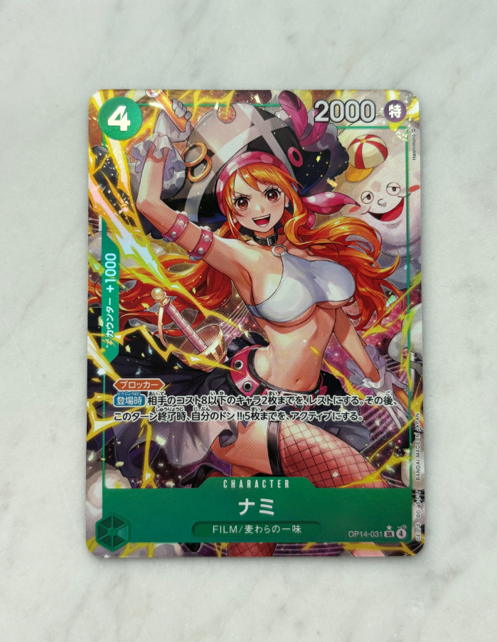 2025 ONE PIECE TCG OP14 ナミ ja 航海王 海贼王 日版 娜美 SR异画 高罕 卡品如图 默认流通 收藏必备 闪卡 折射 收藏 #1