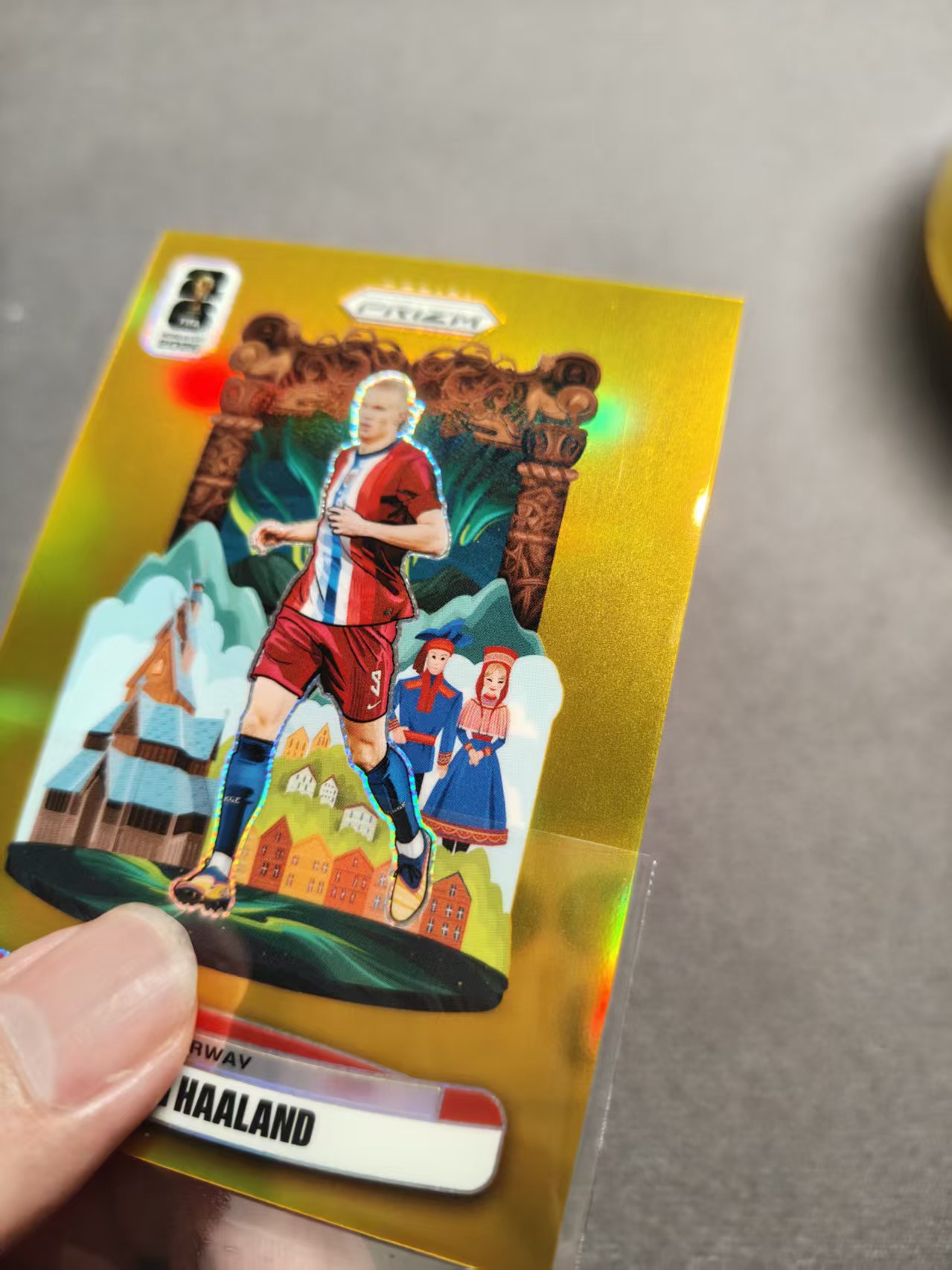 2026 Panini World Cup Prizm Erling Haaland 世界杯pz 哈兰德 哈宝 魔人布欧 挪威 曼城 多特蒙德 1/10编 首编 金地标 National Landmarks Hit 超大比例 收藏必备