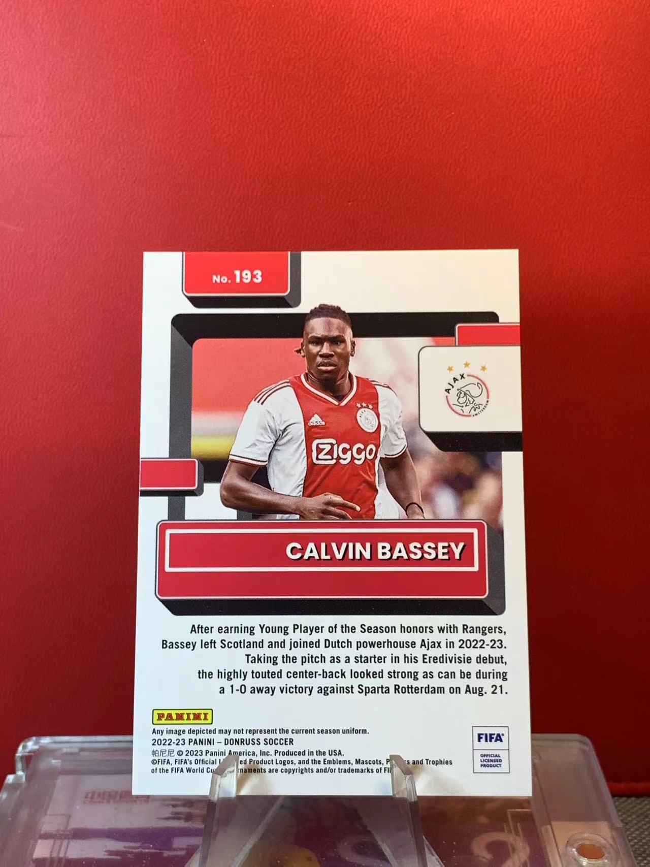 (詹叔代拍)2022-23 Panini Donruss Calvin Bassey FIFA 杜蕾斯 阿贾克斯 卡尔文 贝西 折射 150/199编 顺丰寄付 泰山