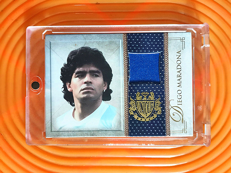 2013 USA Futera Unique 世纪球王 迭戈·马拉多纳 DIEGO MARADONA ( 1994年 世界杯 亲穿 阿根廷国家队比赛球衣 极珍贵 限量195张 ) ebay 奇迹