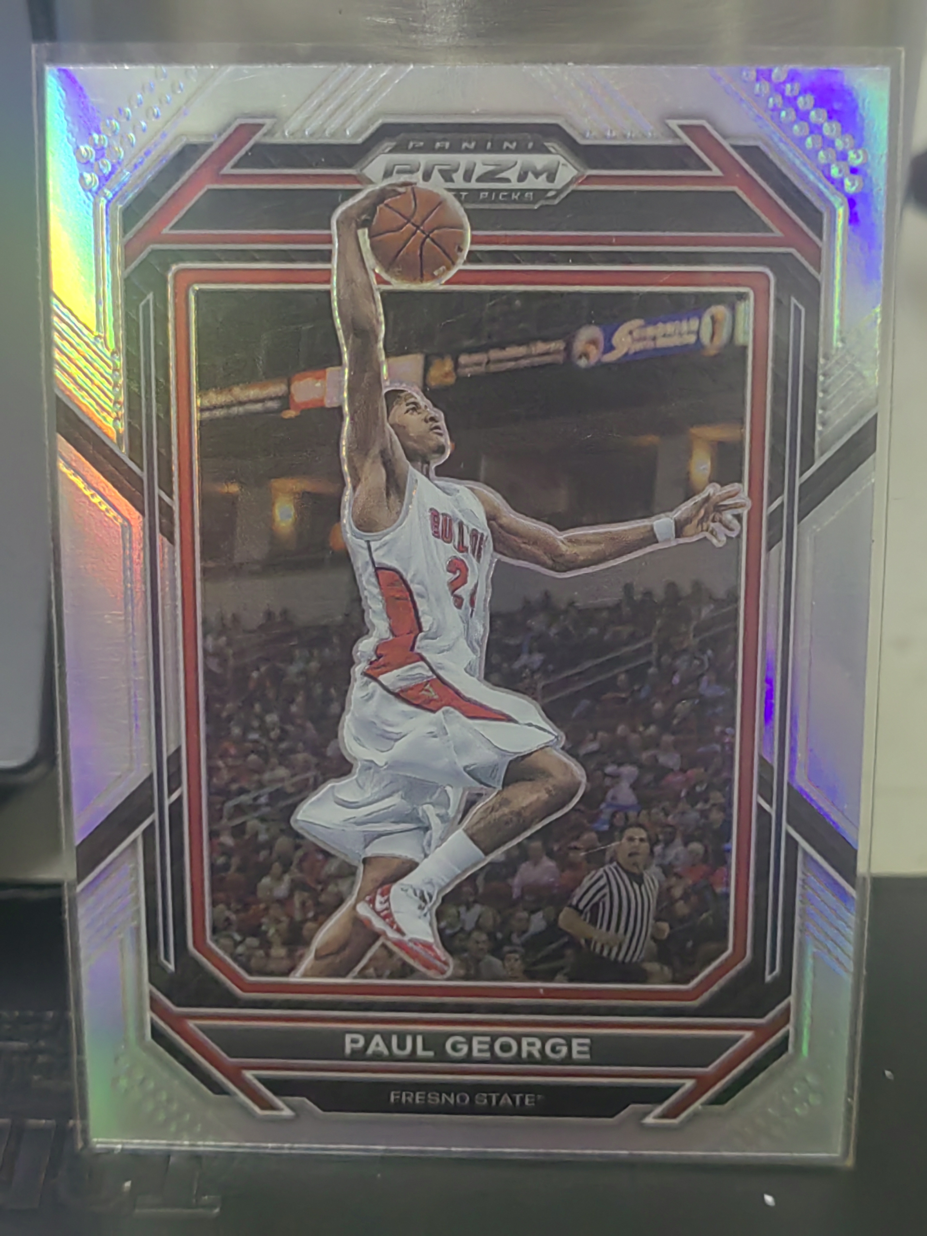 2023 Panini Prizm Draft Picks Paul George PZ 银折 大学 保罗乔治 篮 白边白角 不保卡品 卡品如图