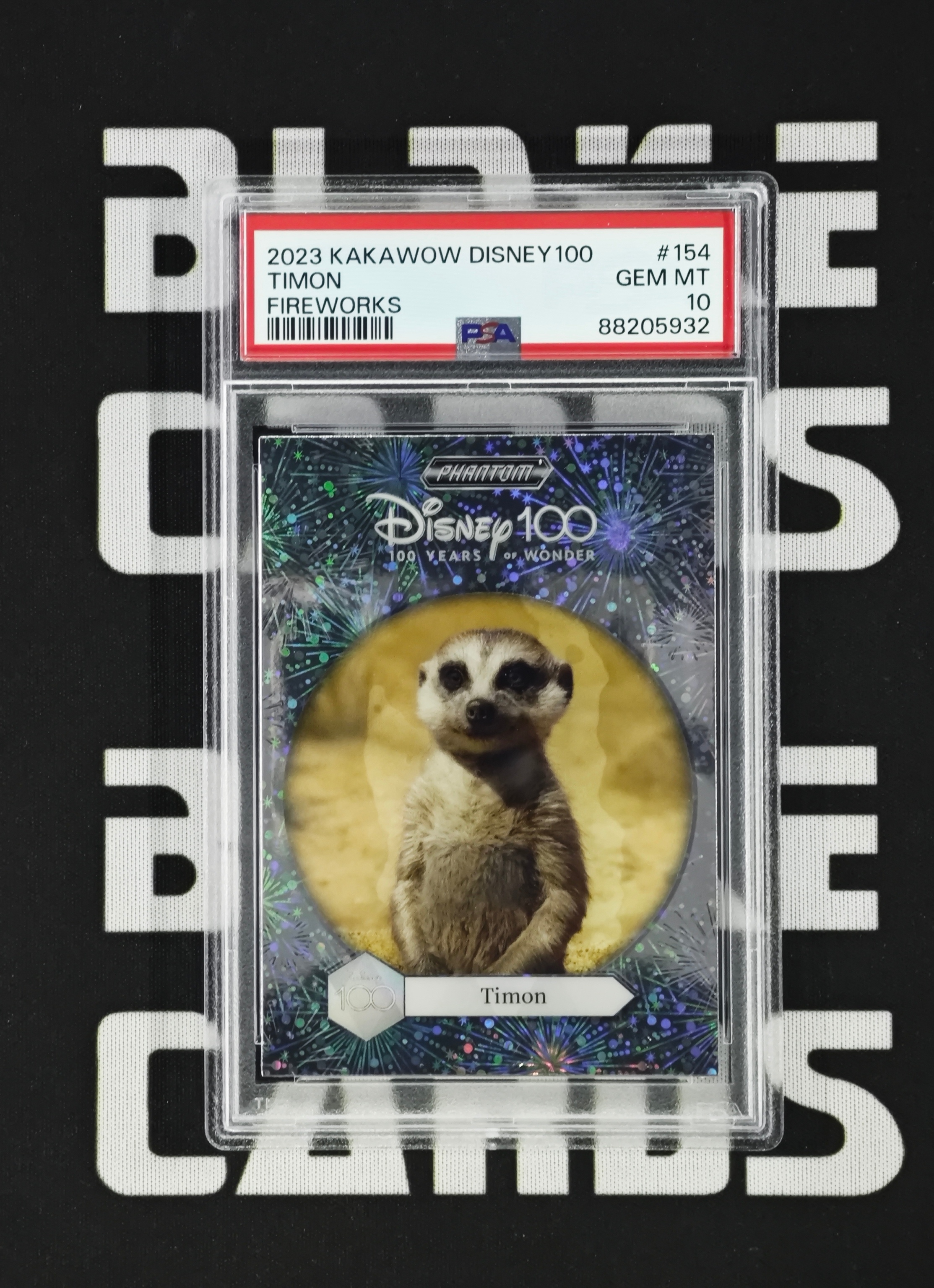 2023 Kakawow Disney Timon【Blake代卖】卡卡沃 丁满 狮子王 烟花折 033/100编 PSA评级10分 迪士尼 ...