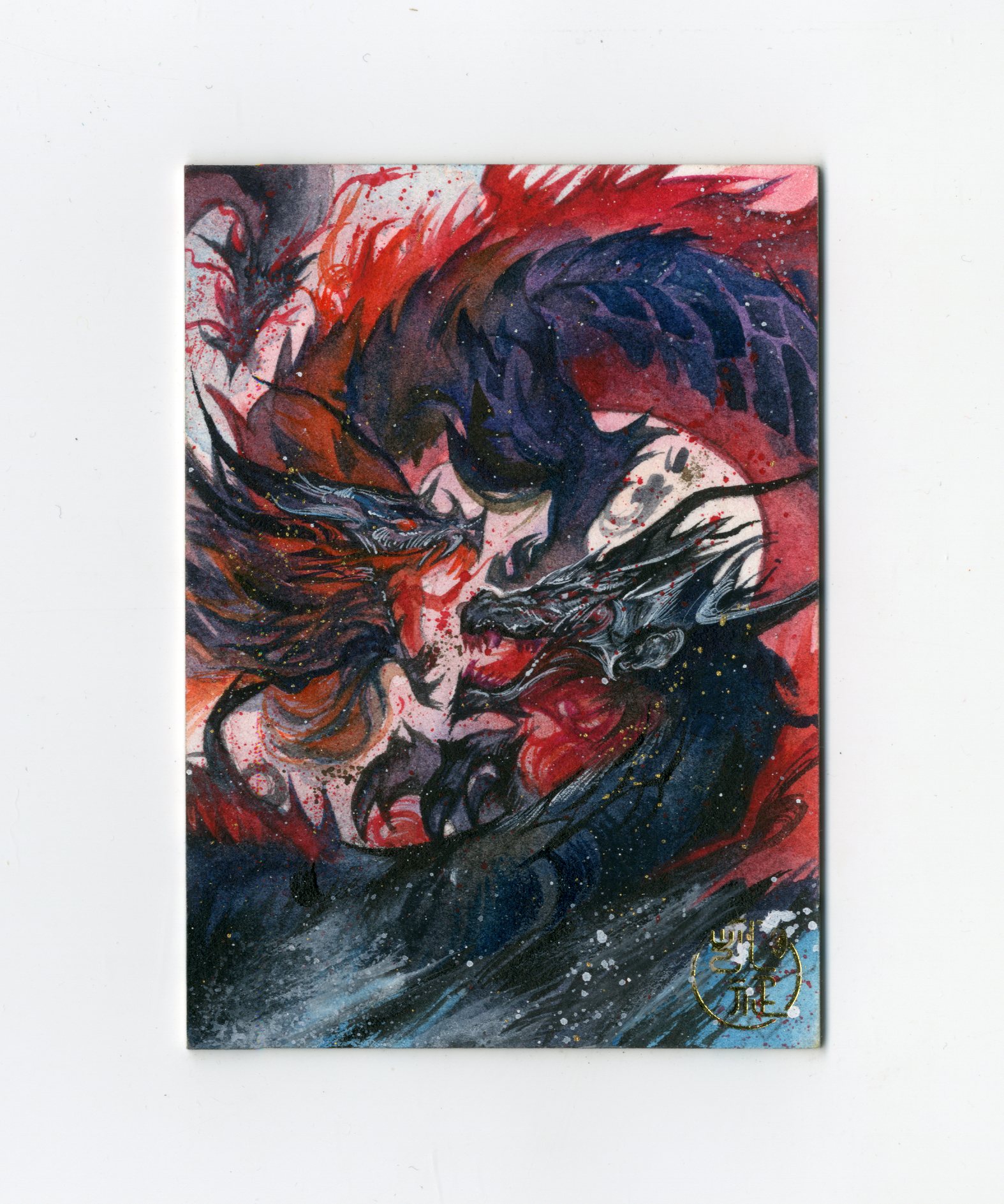 【Jackie杰基拍卖】双子星系列 手绘卡 1/1 画师: 卉子(灯塔)