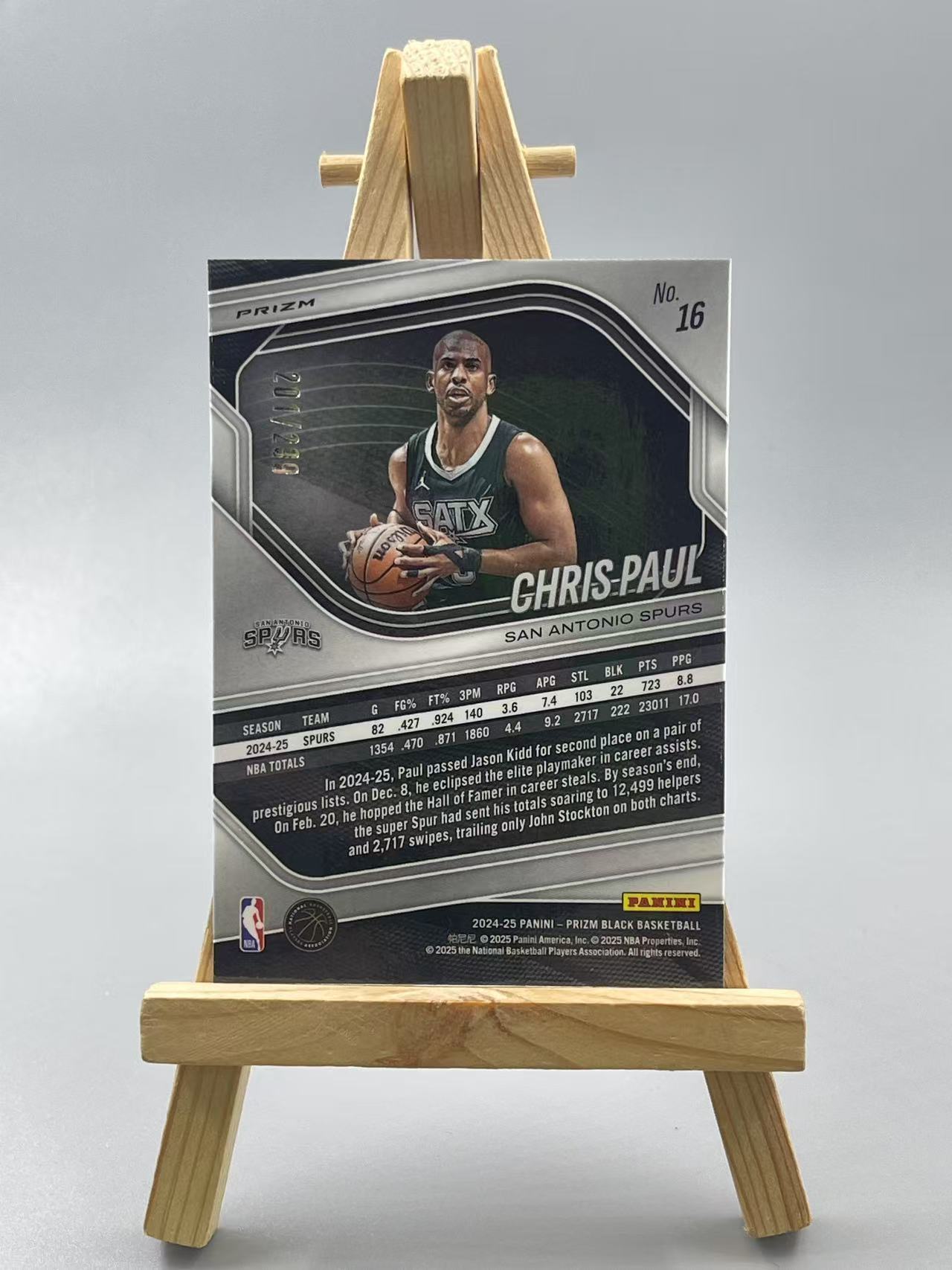 2024-25 Panini Prizm Chris Paul 【虾米】pz 马刺 克里斯 保罗 299编 折射 红折 瑕疵如图 收藏必备 点点